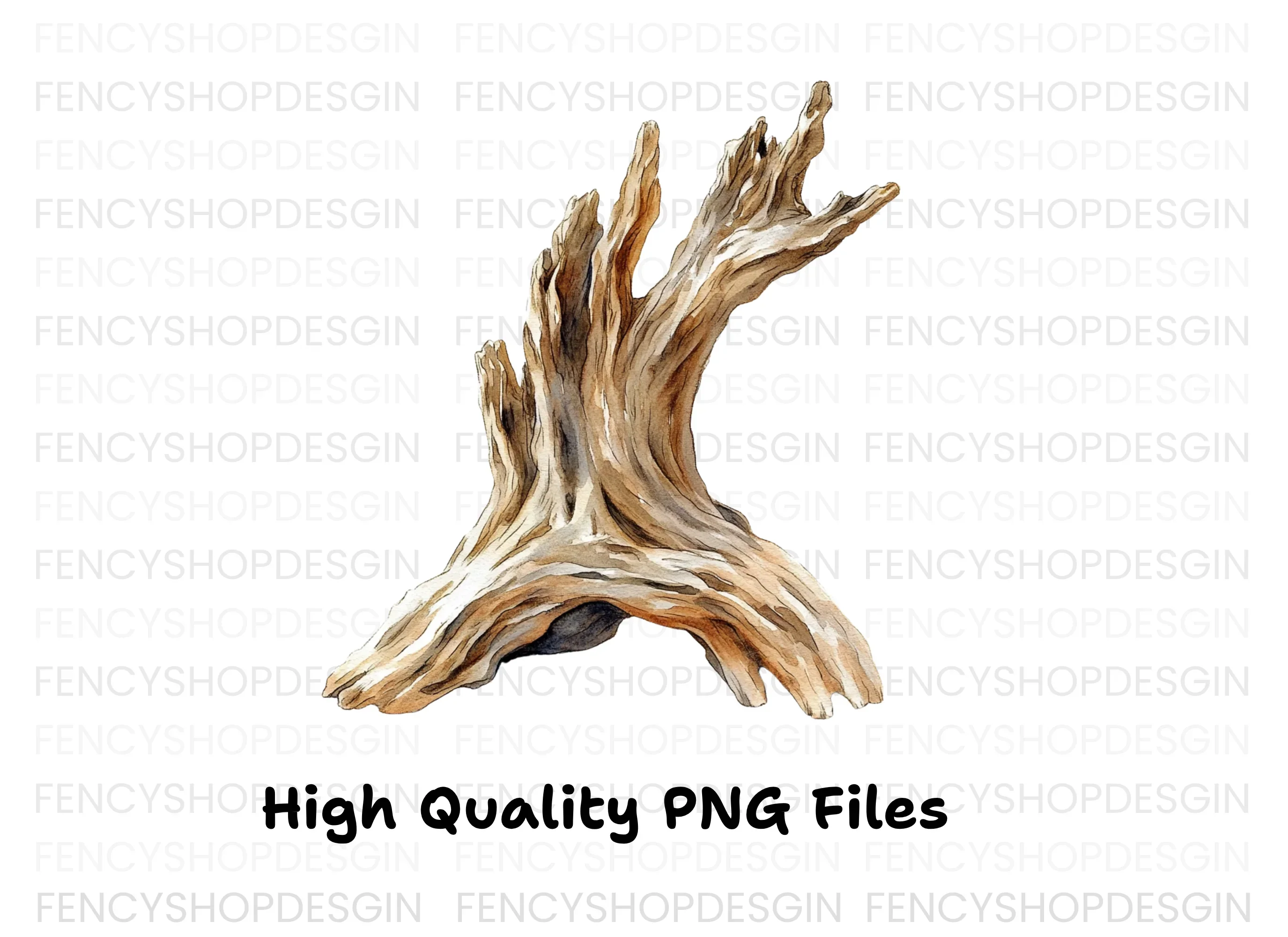 Rustic Driftwood Branch Clipart Bundle - Image 3