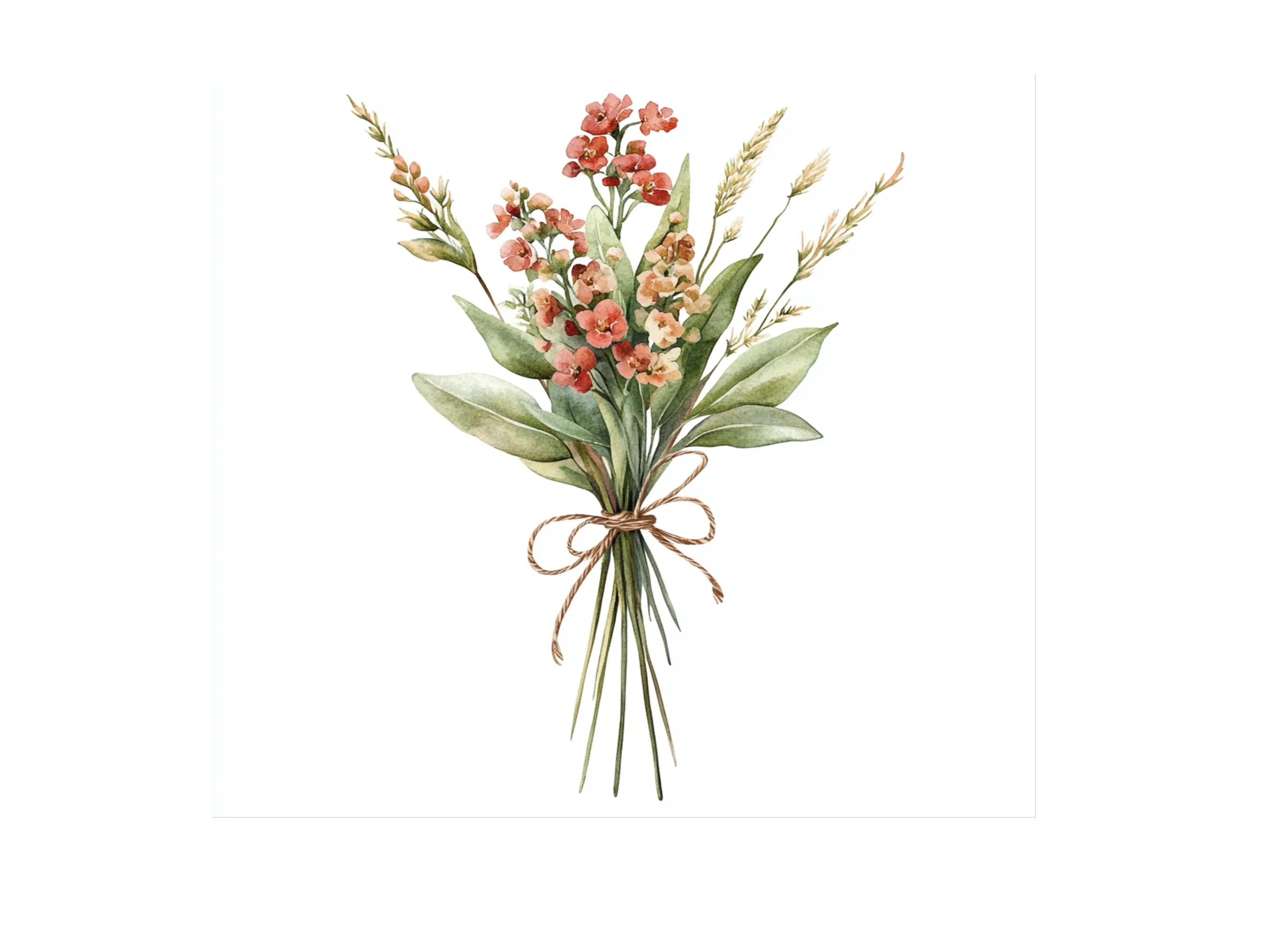 Rustic Floral Bouquet Clipart Bundle - Image 2