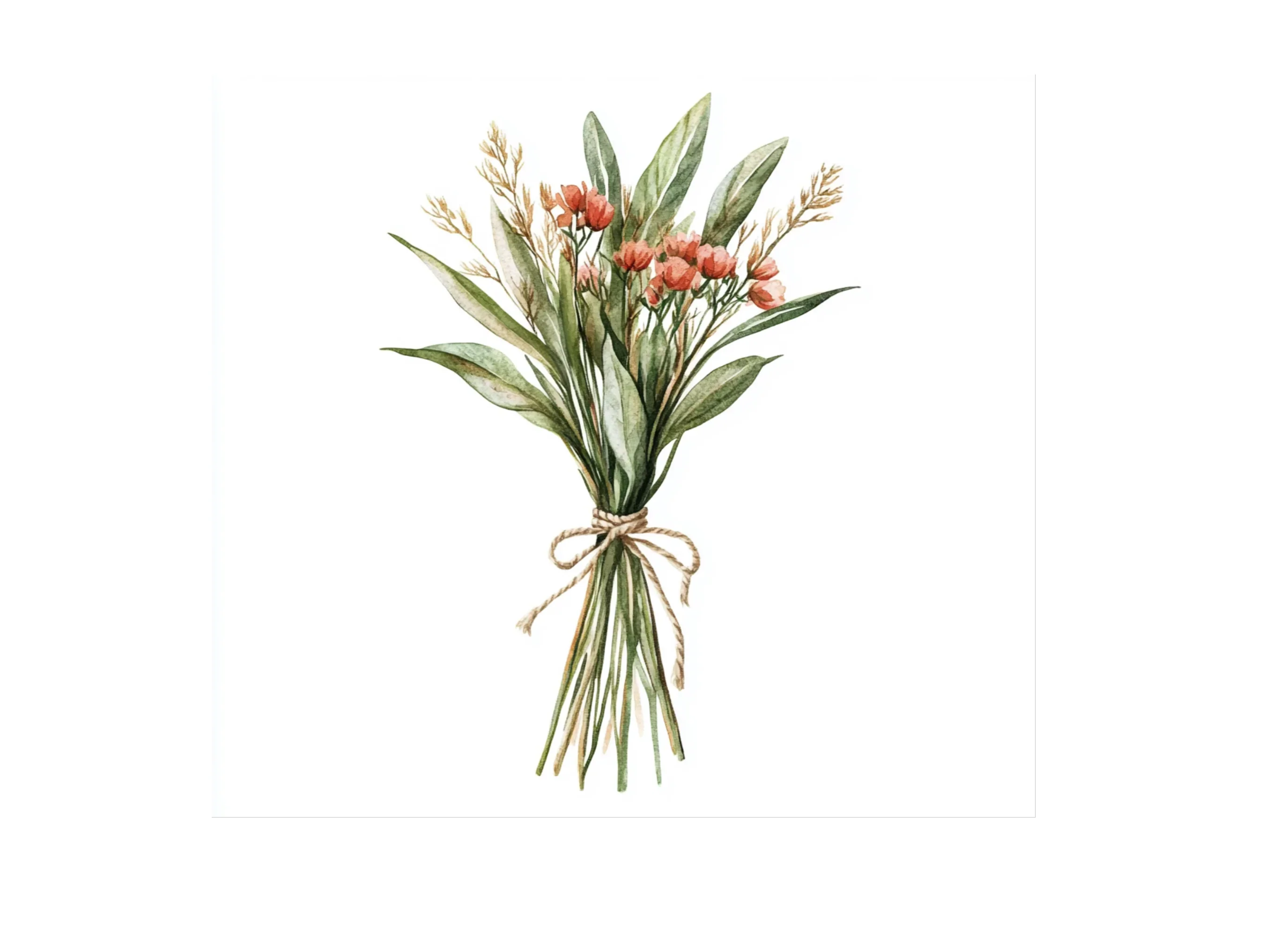 Rustic Floral Bouquet Clipart Bundle - Image 3
