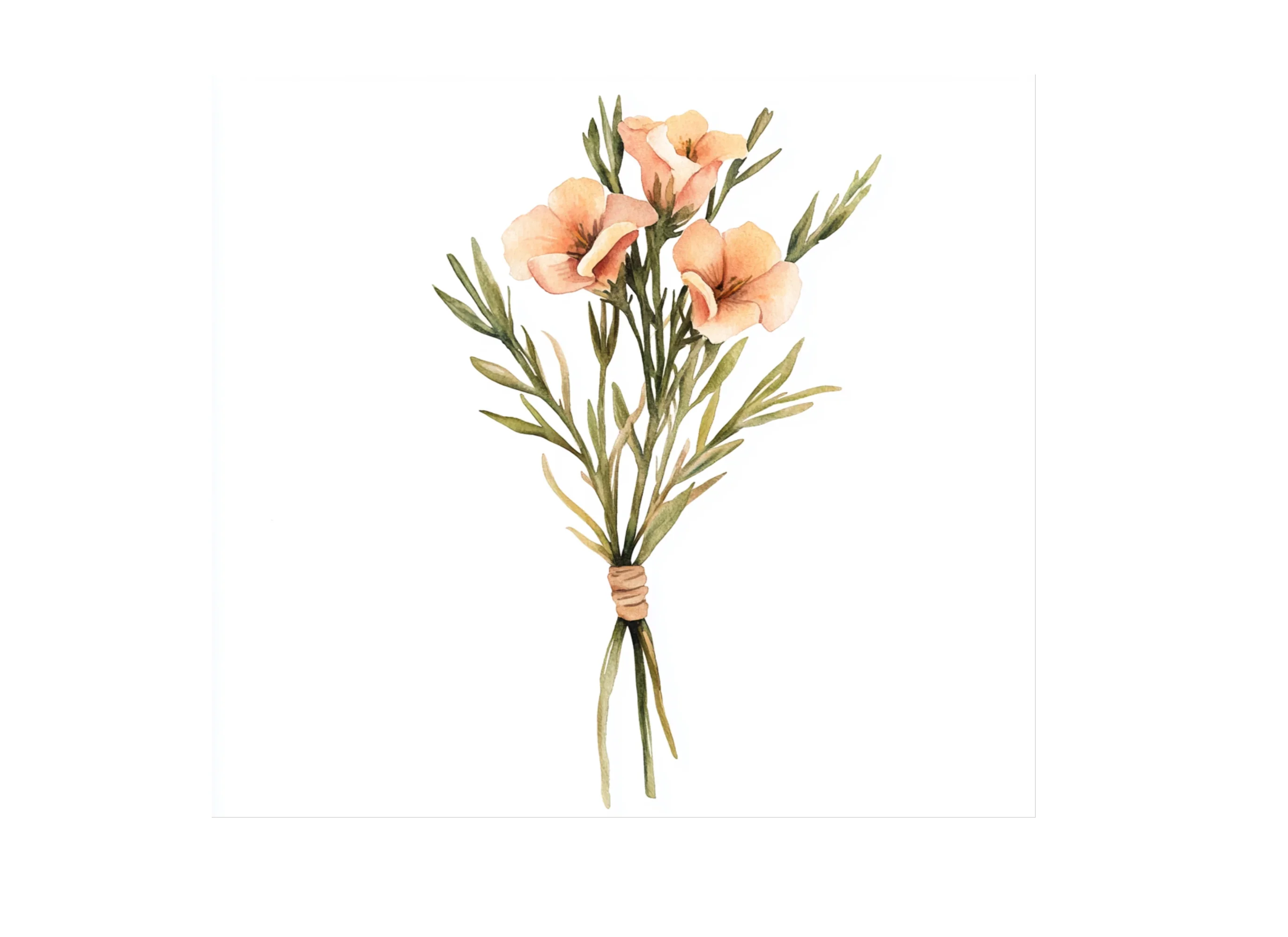 Rustic Flower Bouquets Clipart Bundle - Image 2