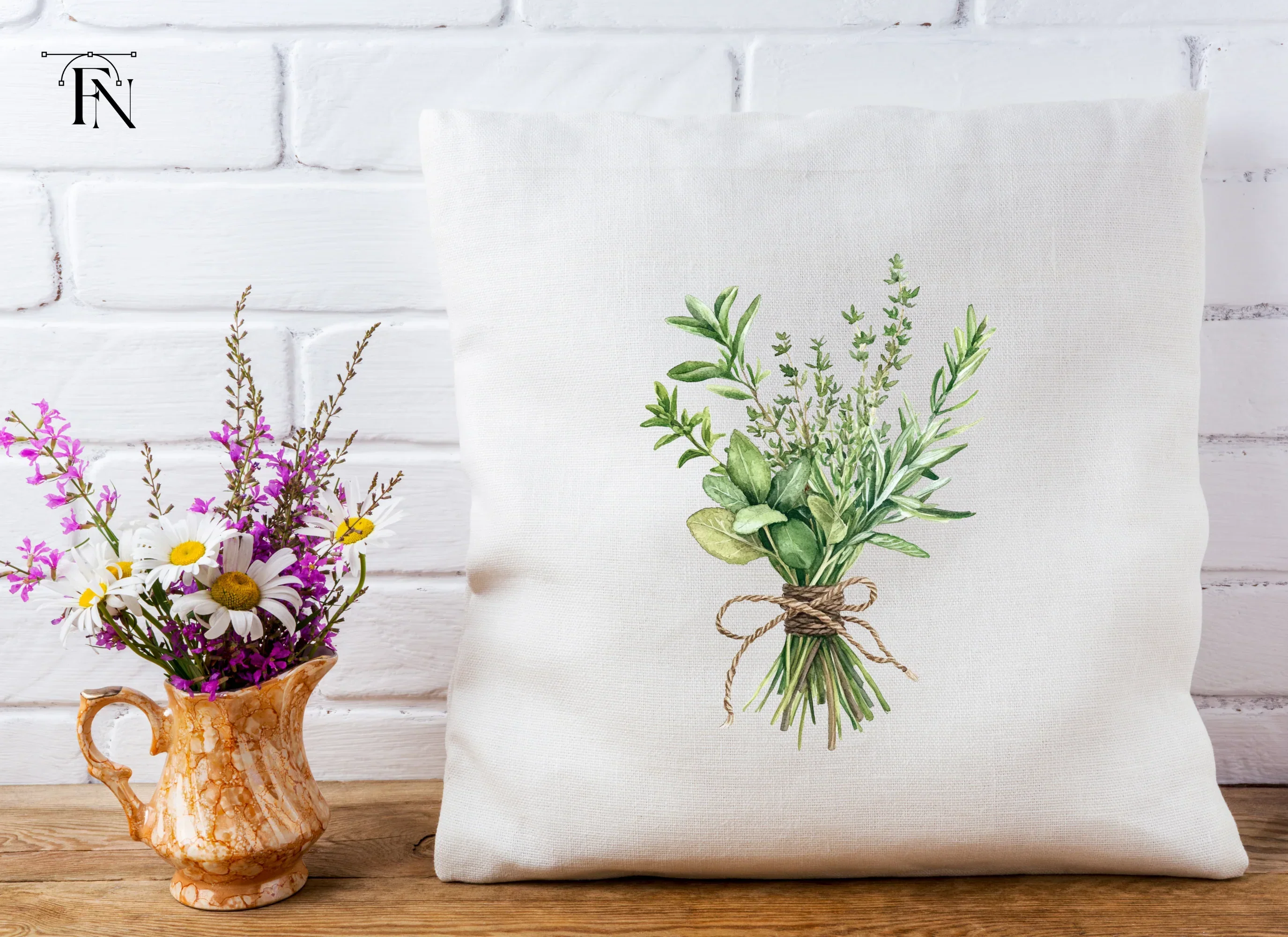 Rustic Herb Bundles Clipart Collection - Image 4