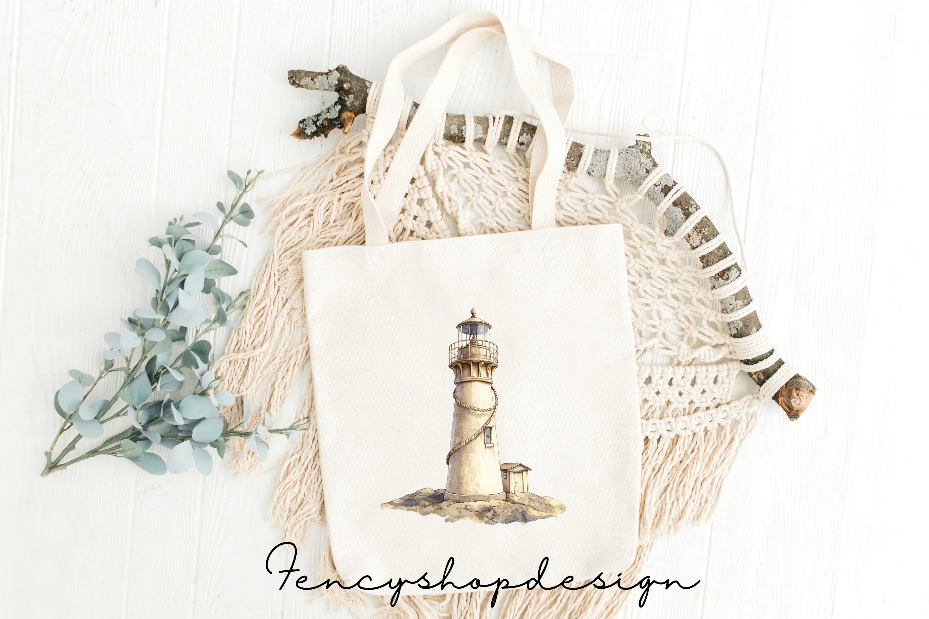Rustic Lighthouse Clipart Bundle - Image 2