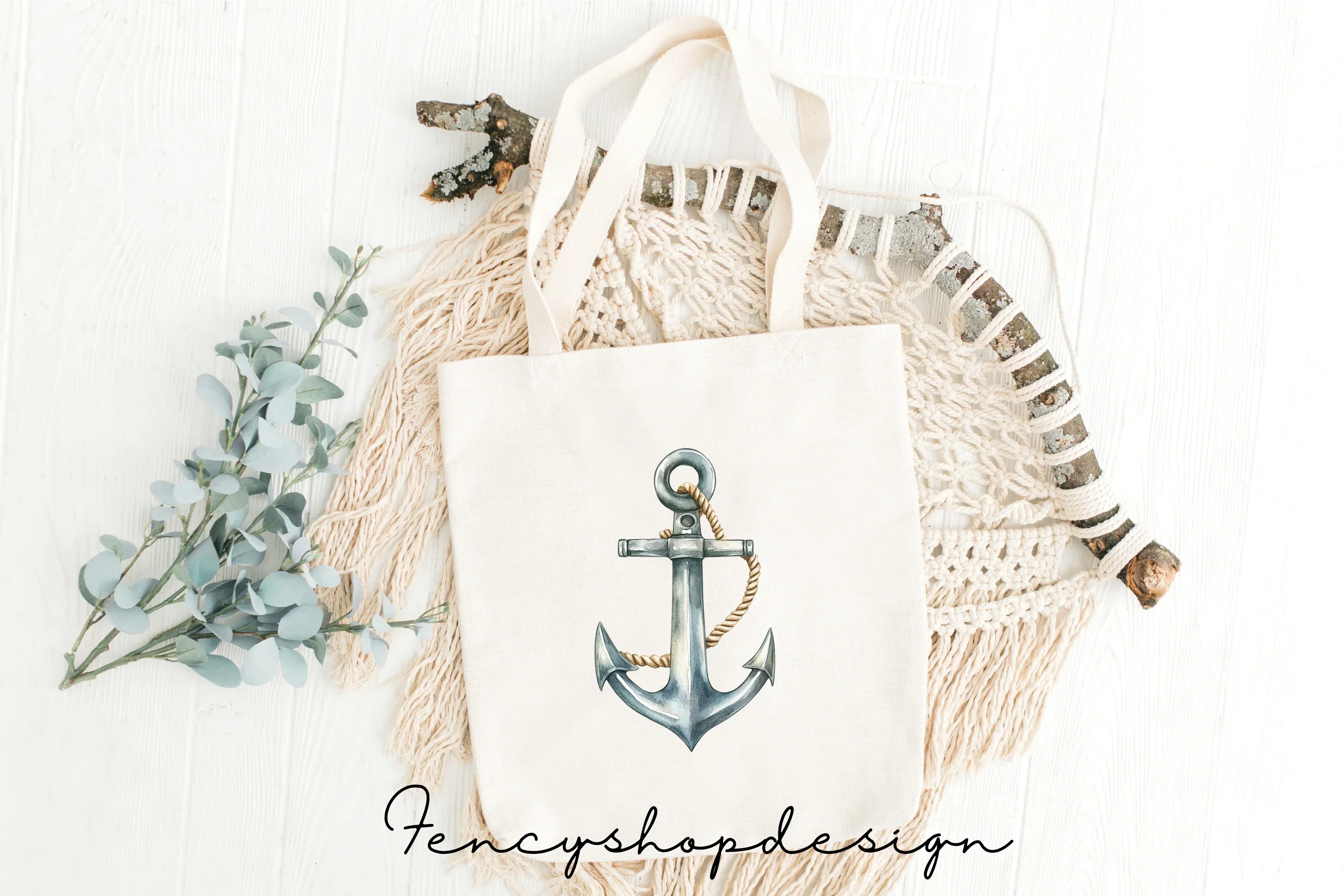 Rustic Nautical Anchor Clipart Bundle - Image 4