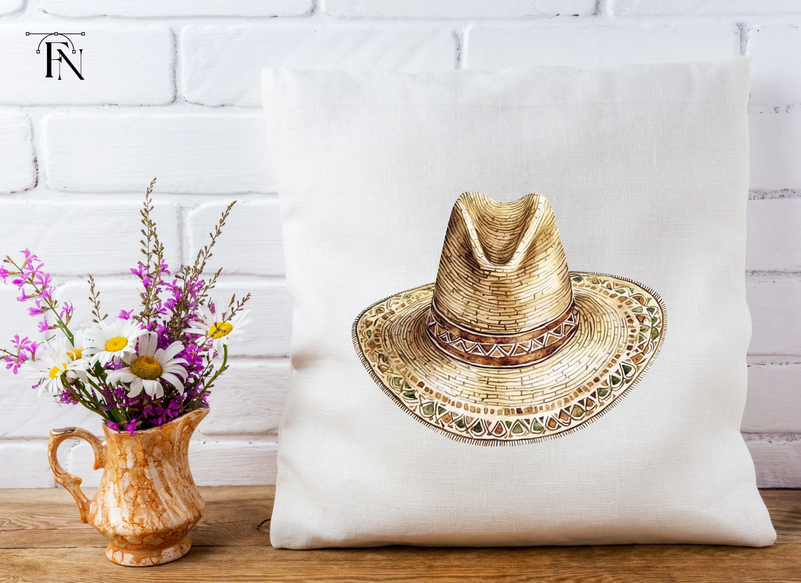 Rustic Sombrero Hat Clipart Bundle - Image 5