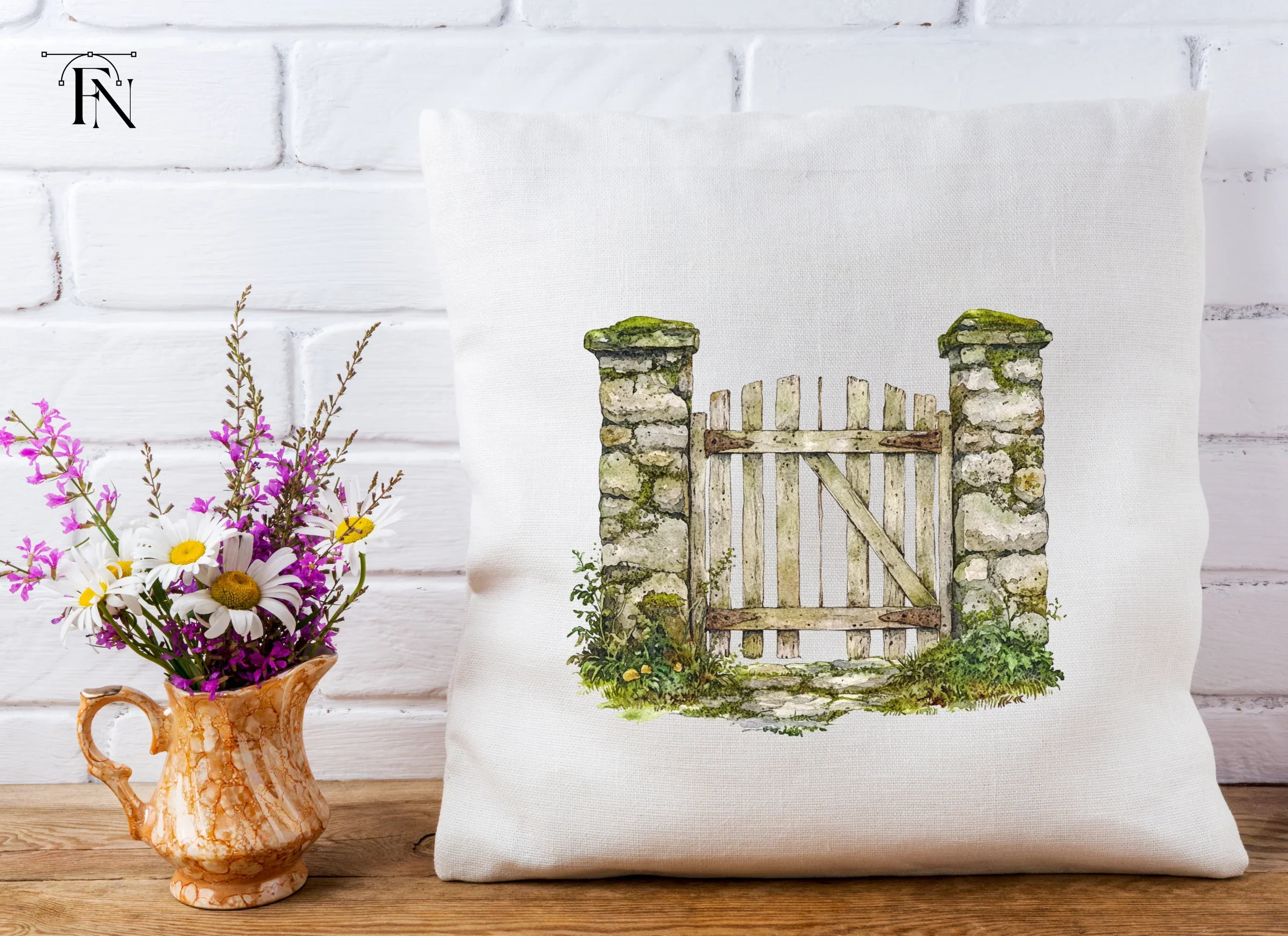 Rustic Stone Gate Clipart Bundle - Image 5