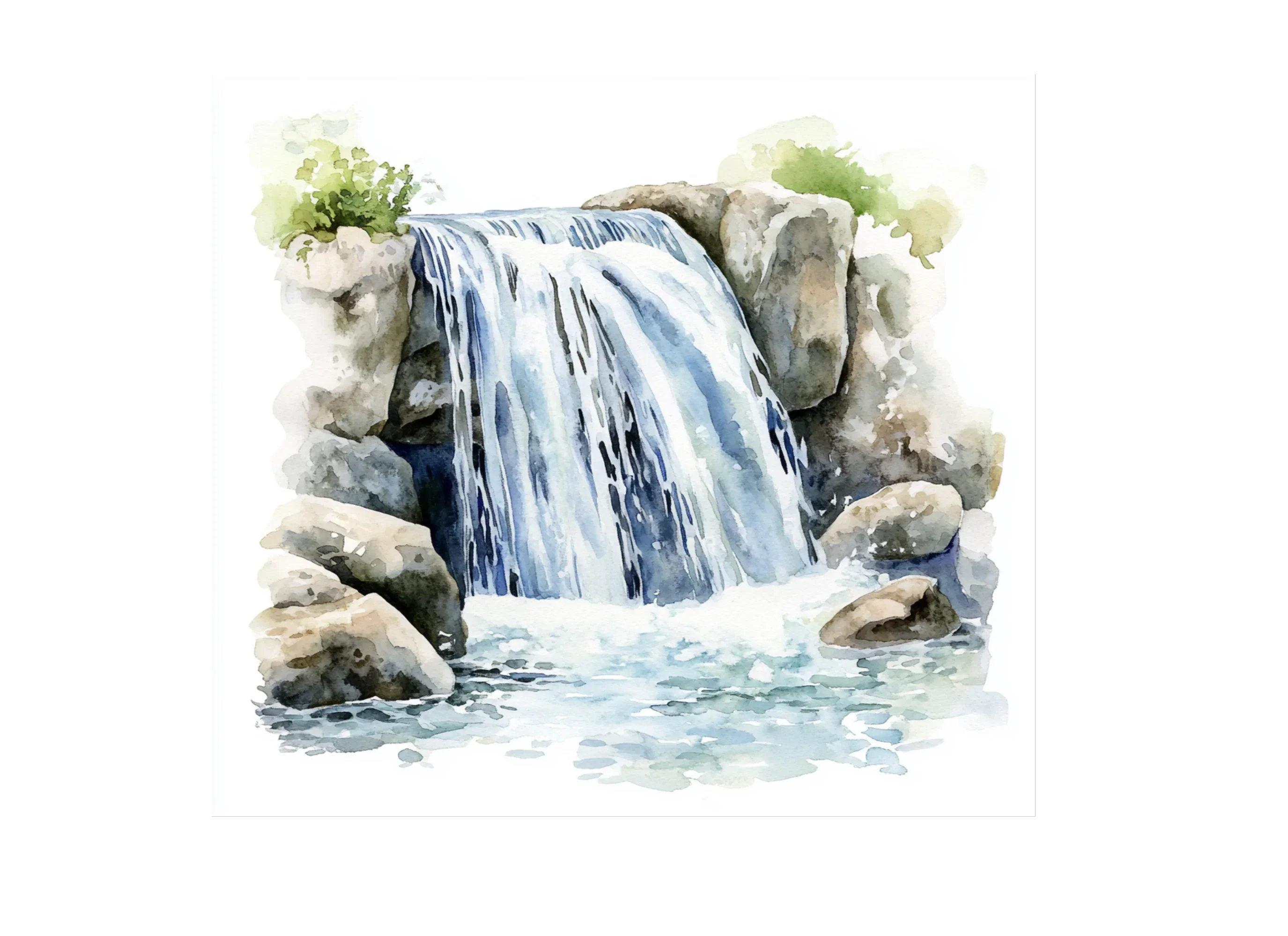 Rustic Waterfall Clipart Bundle - Image 3