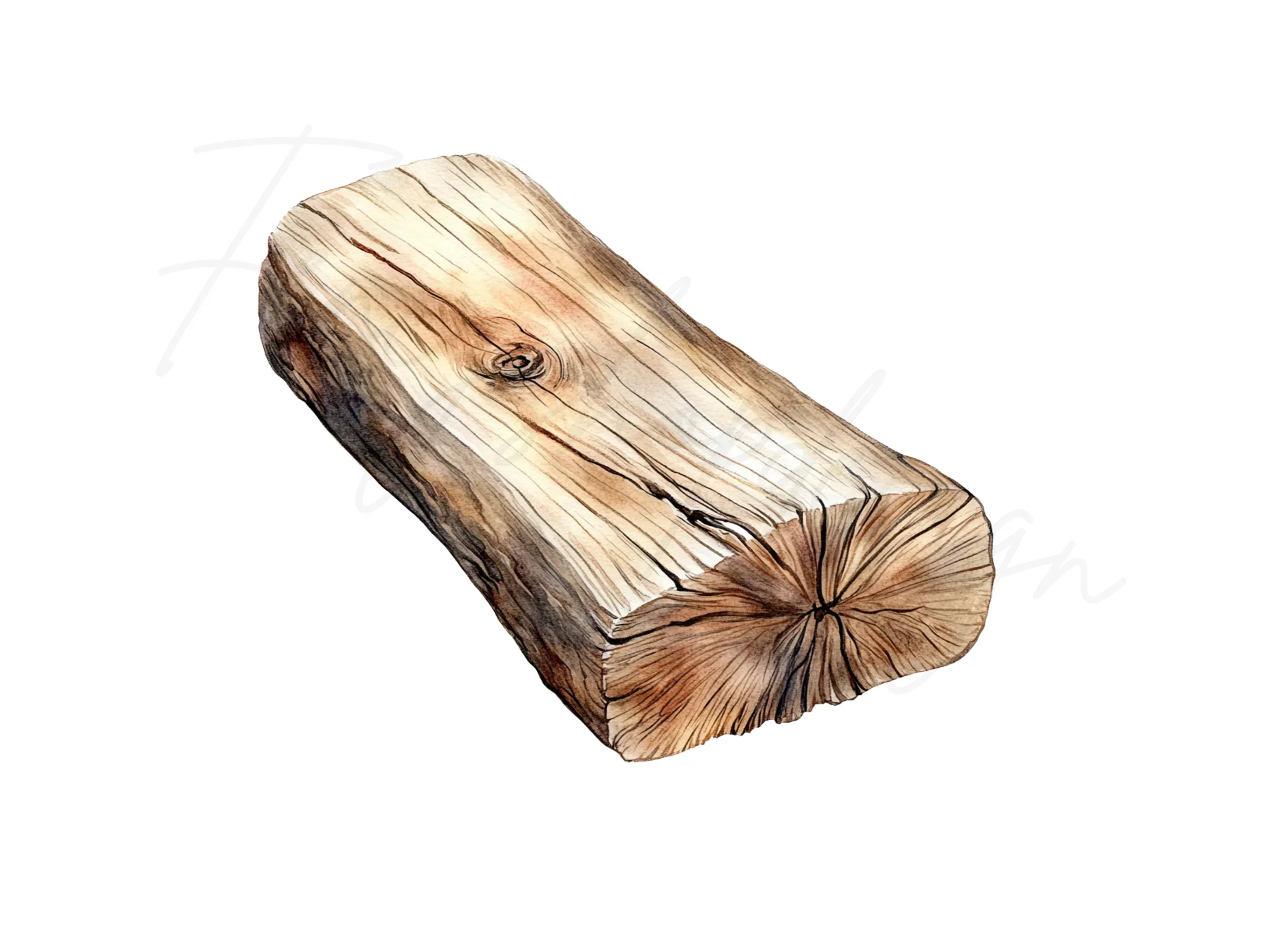 Rustic Wood Logs Clipart Bundle - Image 3