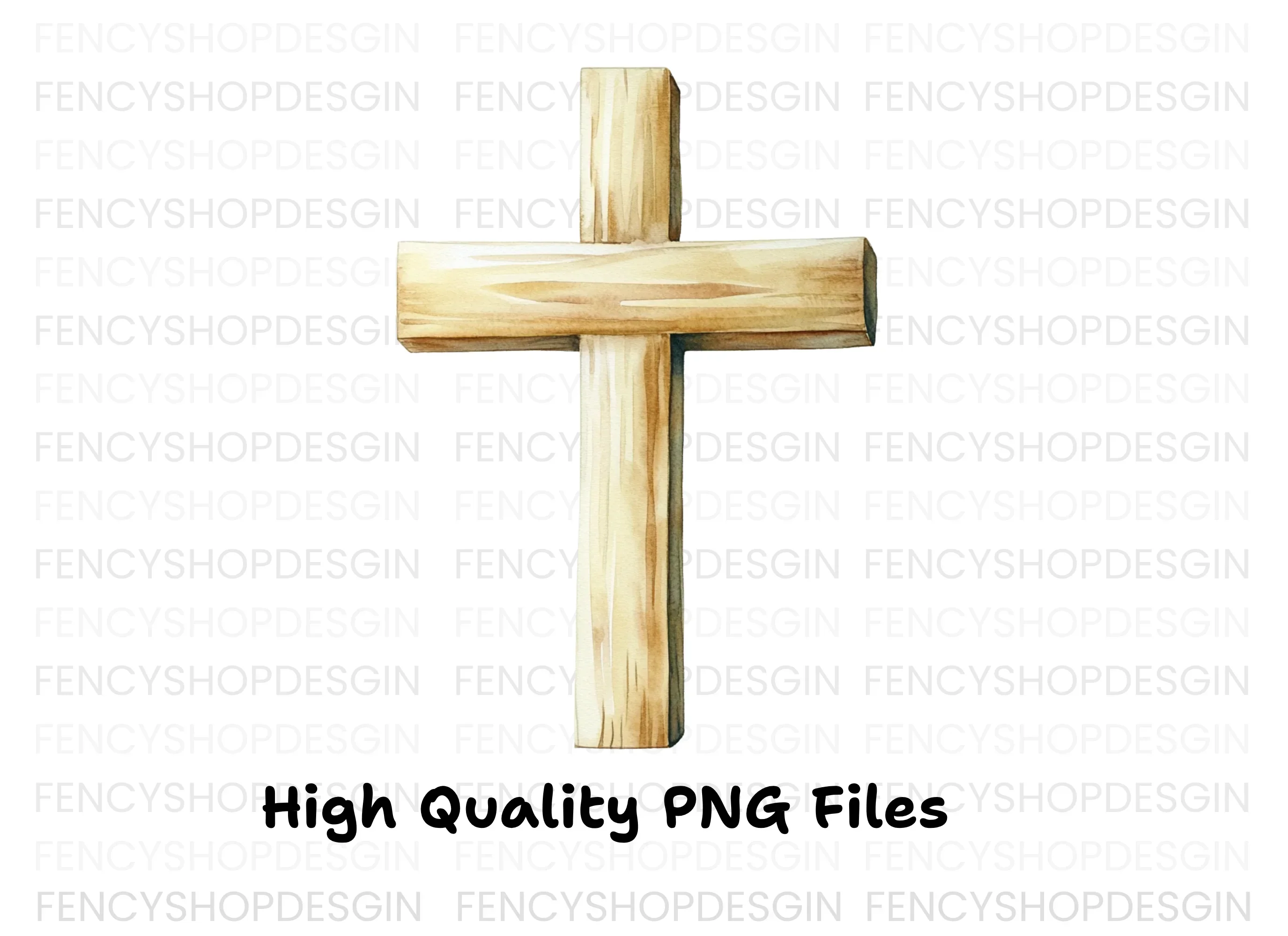 Rustic Wooden Crosses Clipart Bundle - Image 3