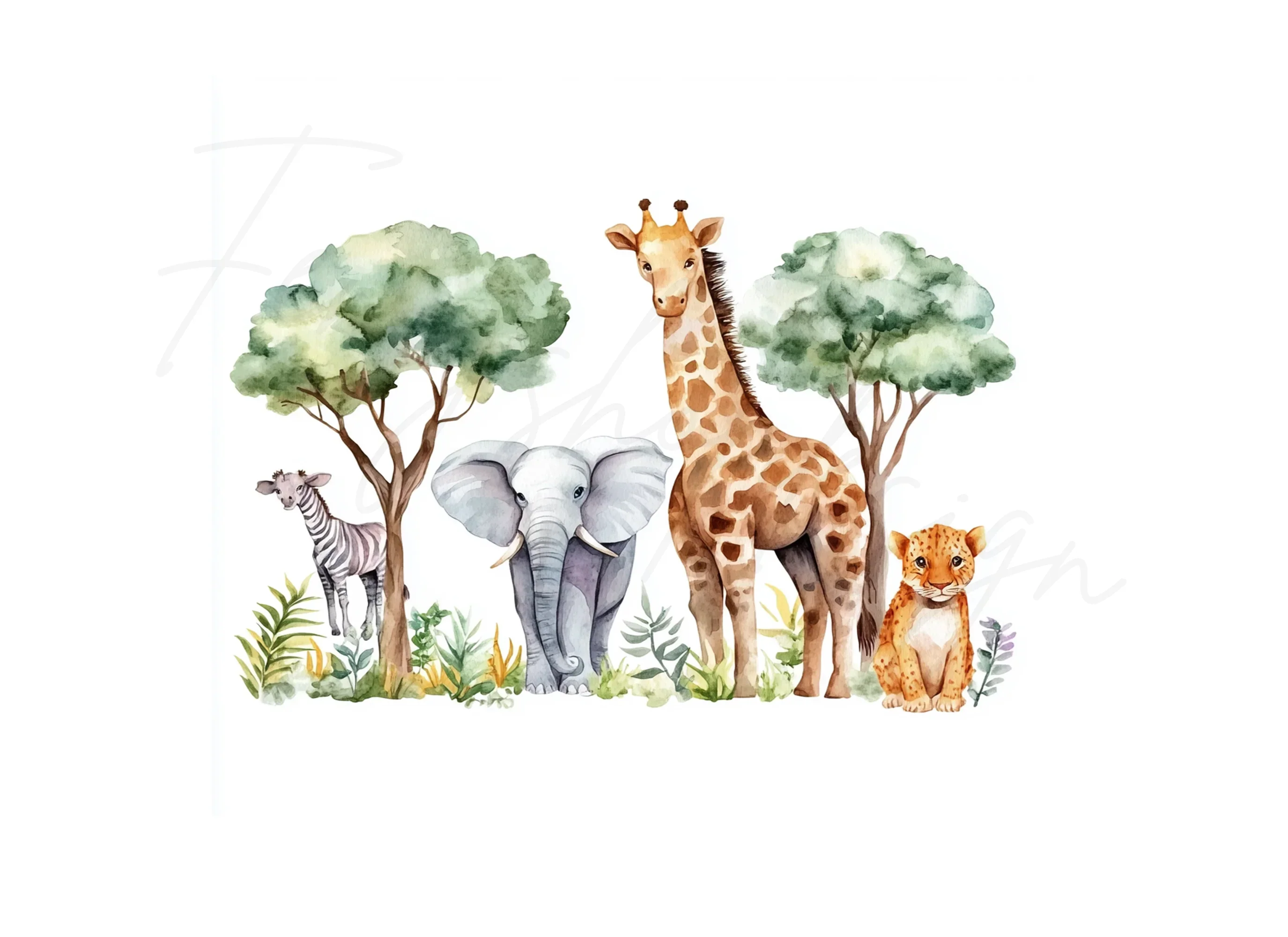 Safari Animals Clipart Bundle - Image 3