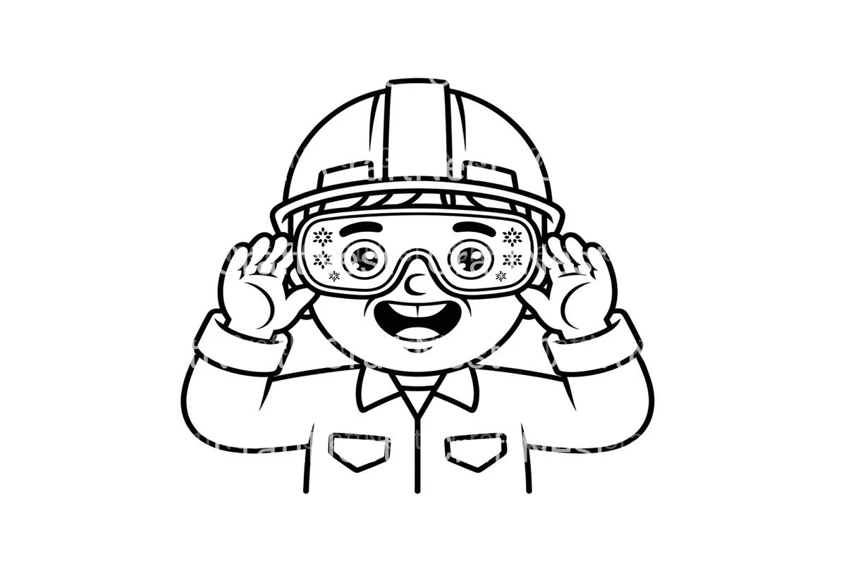 Safety Goggles Kids Coloring Books - Image 4