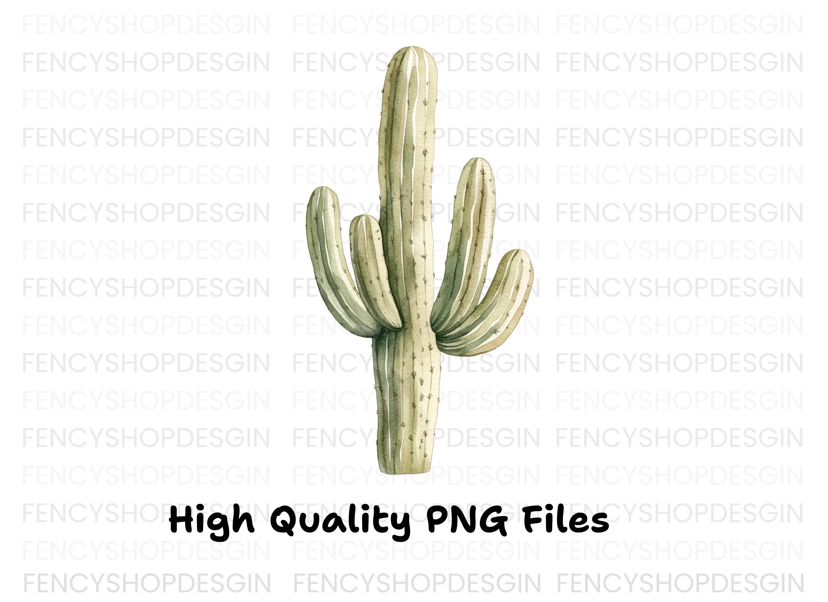 Saguaro Cactus Clipart Bundle - Image 2
