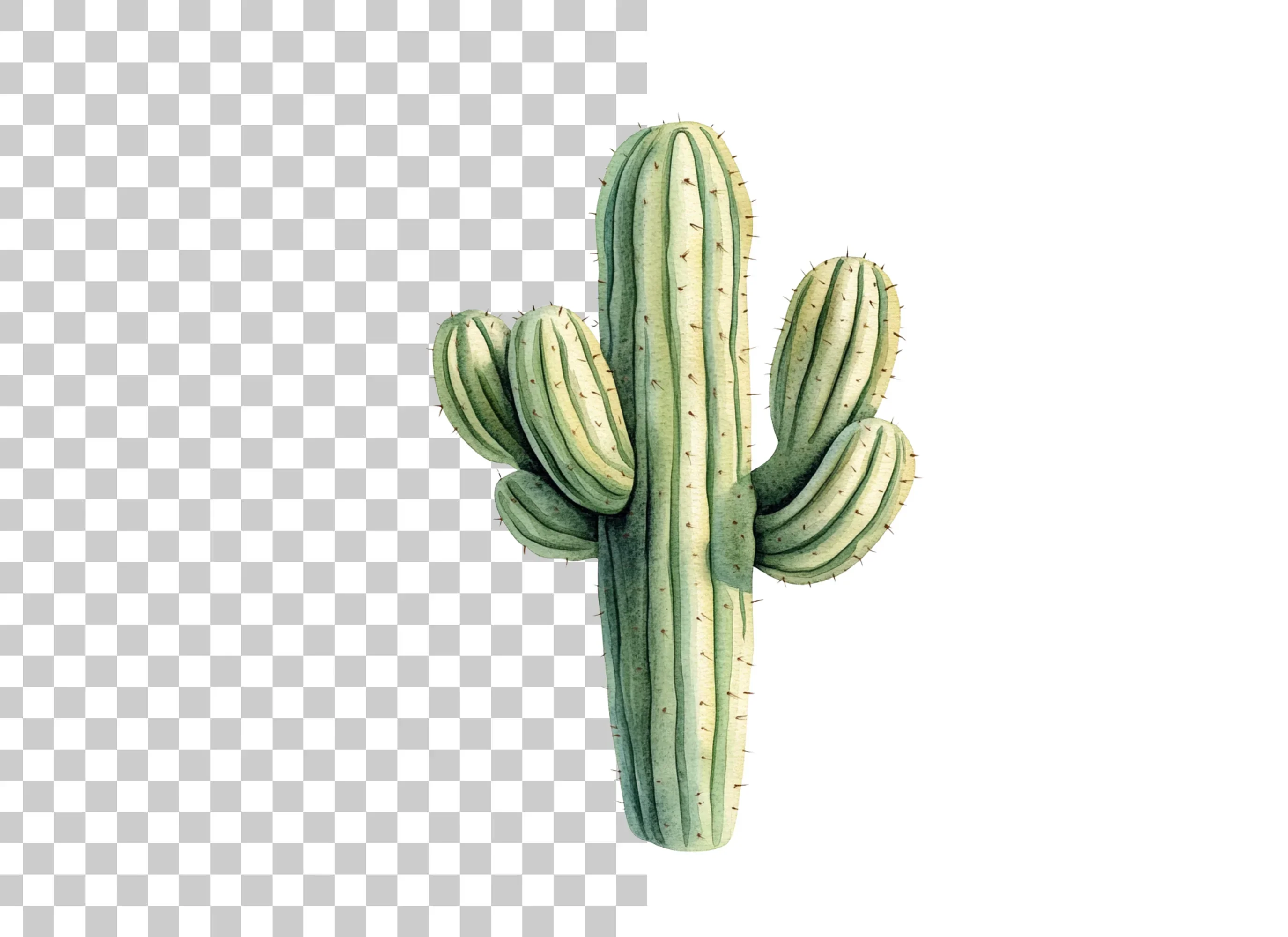 Saguaro Cactus Clipart Bundle - Image 4