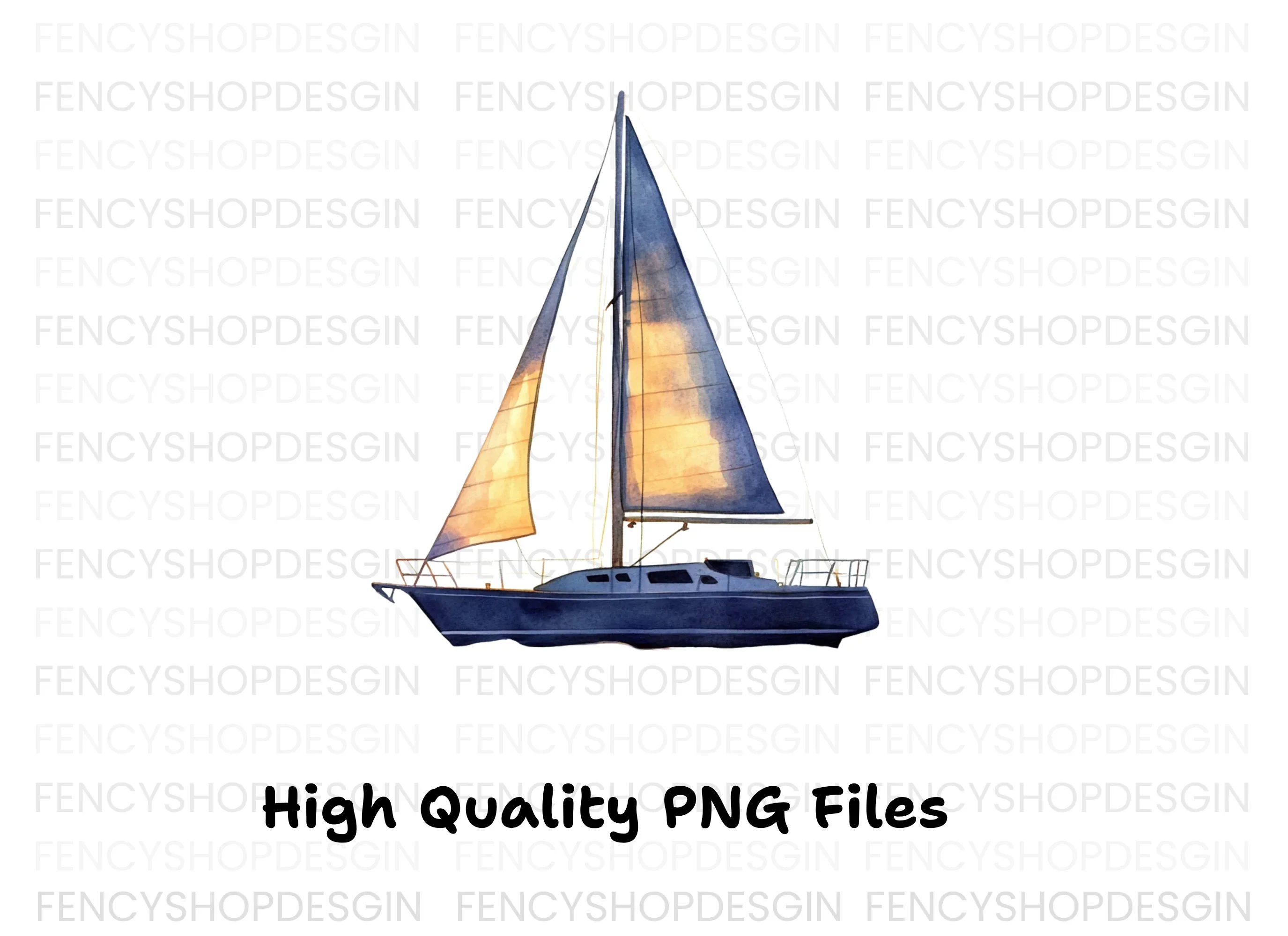Sailboat Clipart Bundle - Image 3
