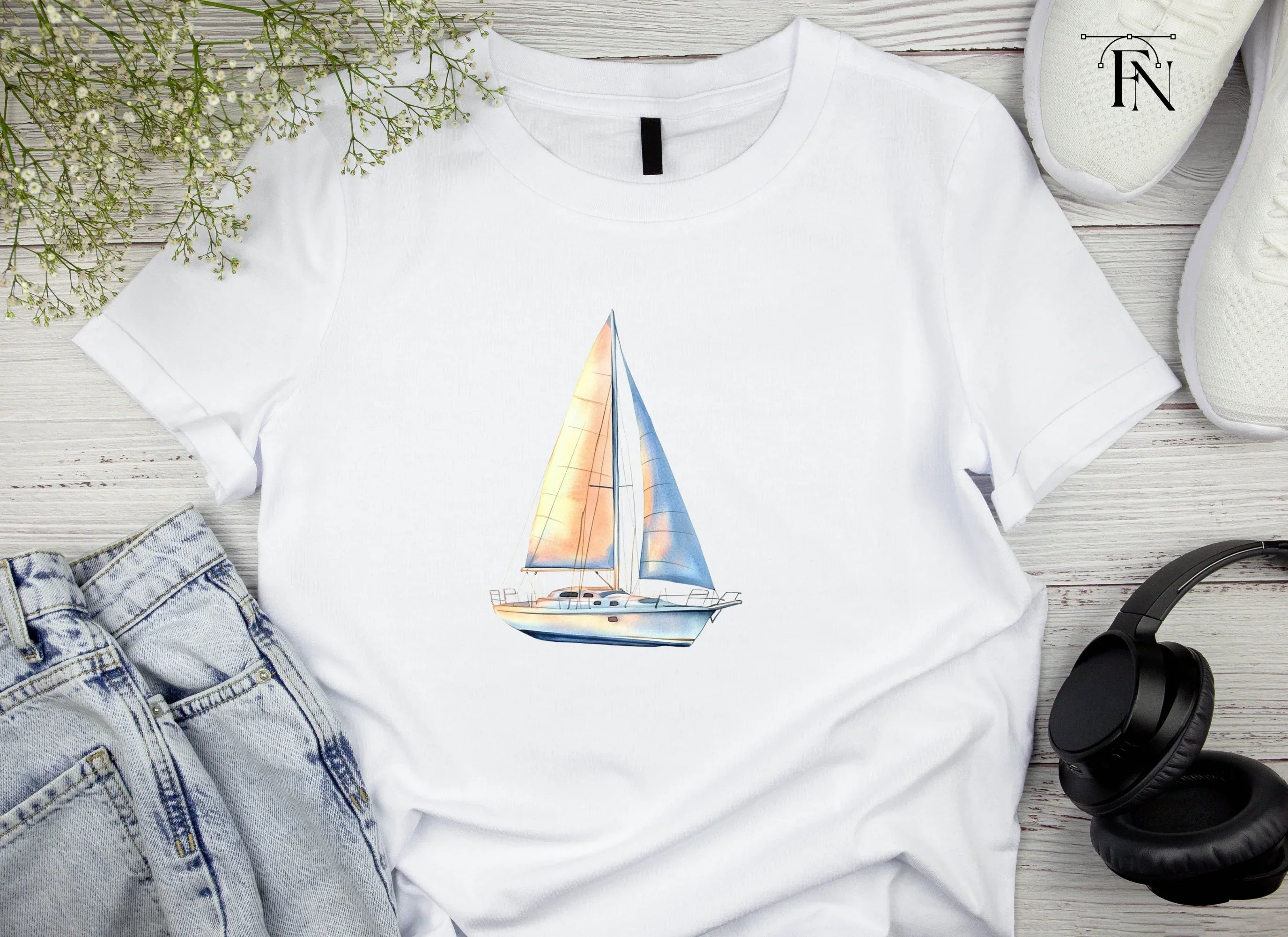 Sailboat Clipart Bundle - Image 5