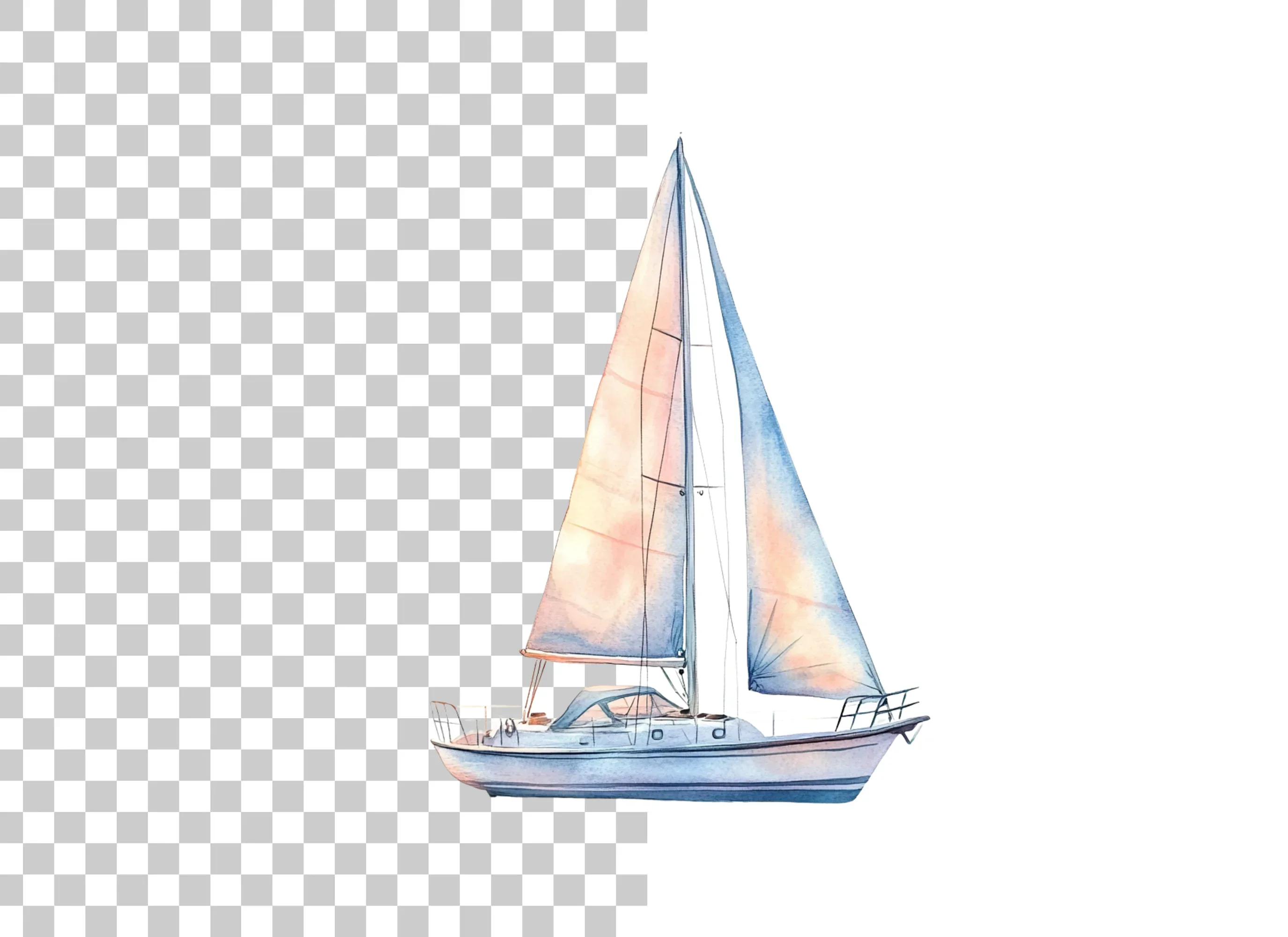 Sailboat Clipart Bundle - Image 6