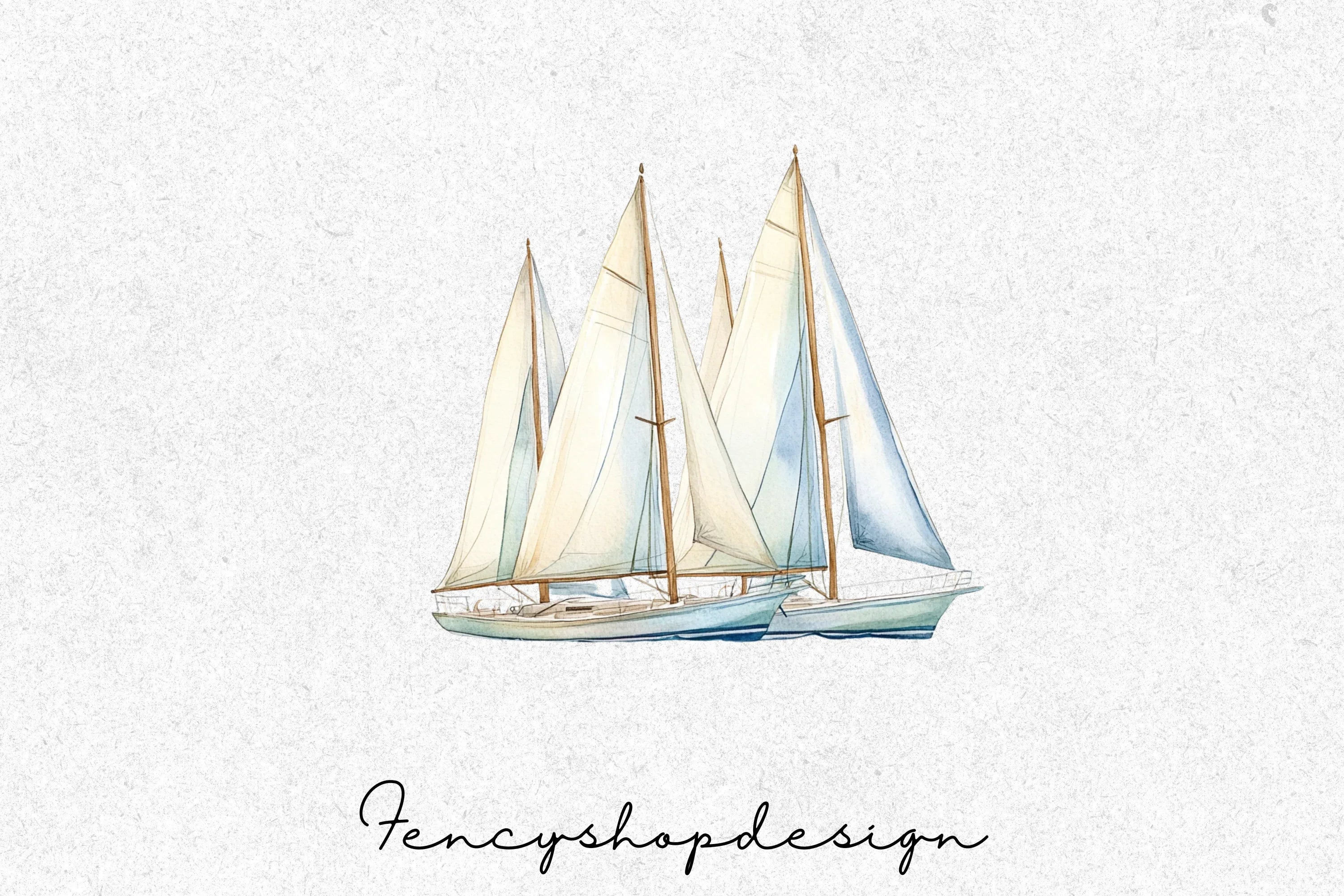 Sailboat Nautical Clipart Bundle - Image 6