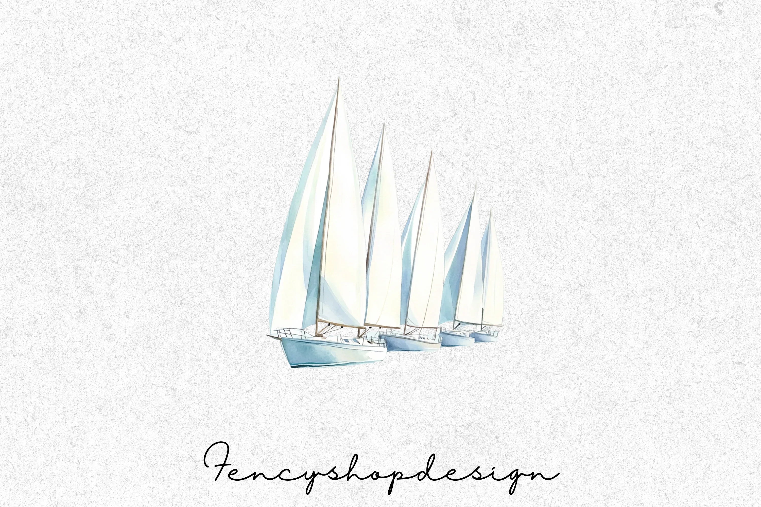 Sailboat Nautical Clipart Bundle - Image 7