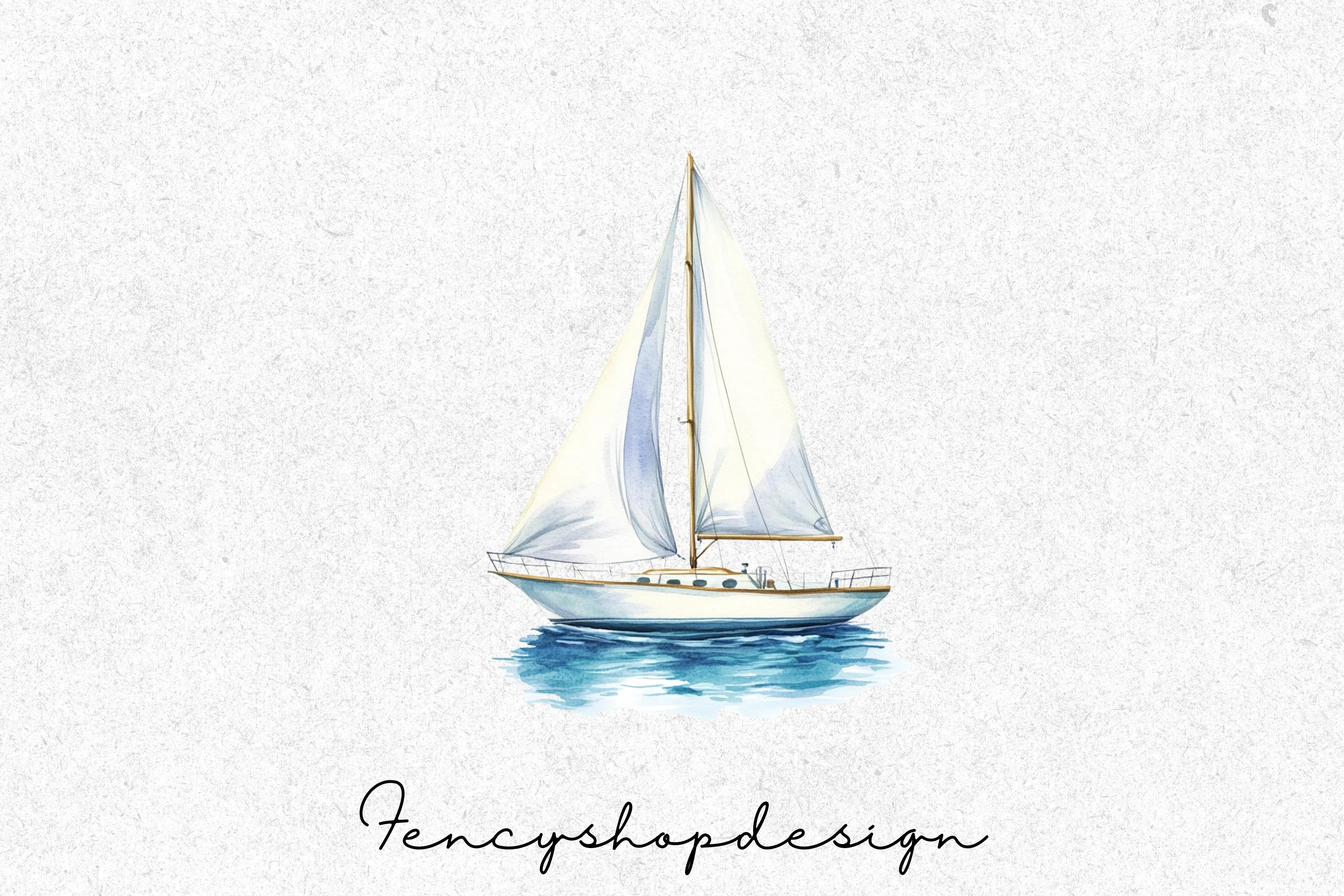 Sailboat Nautical Clipart Bundle - Image 3