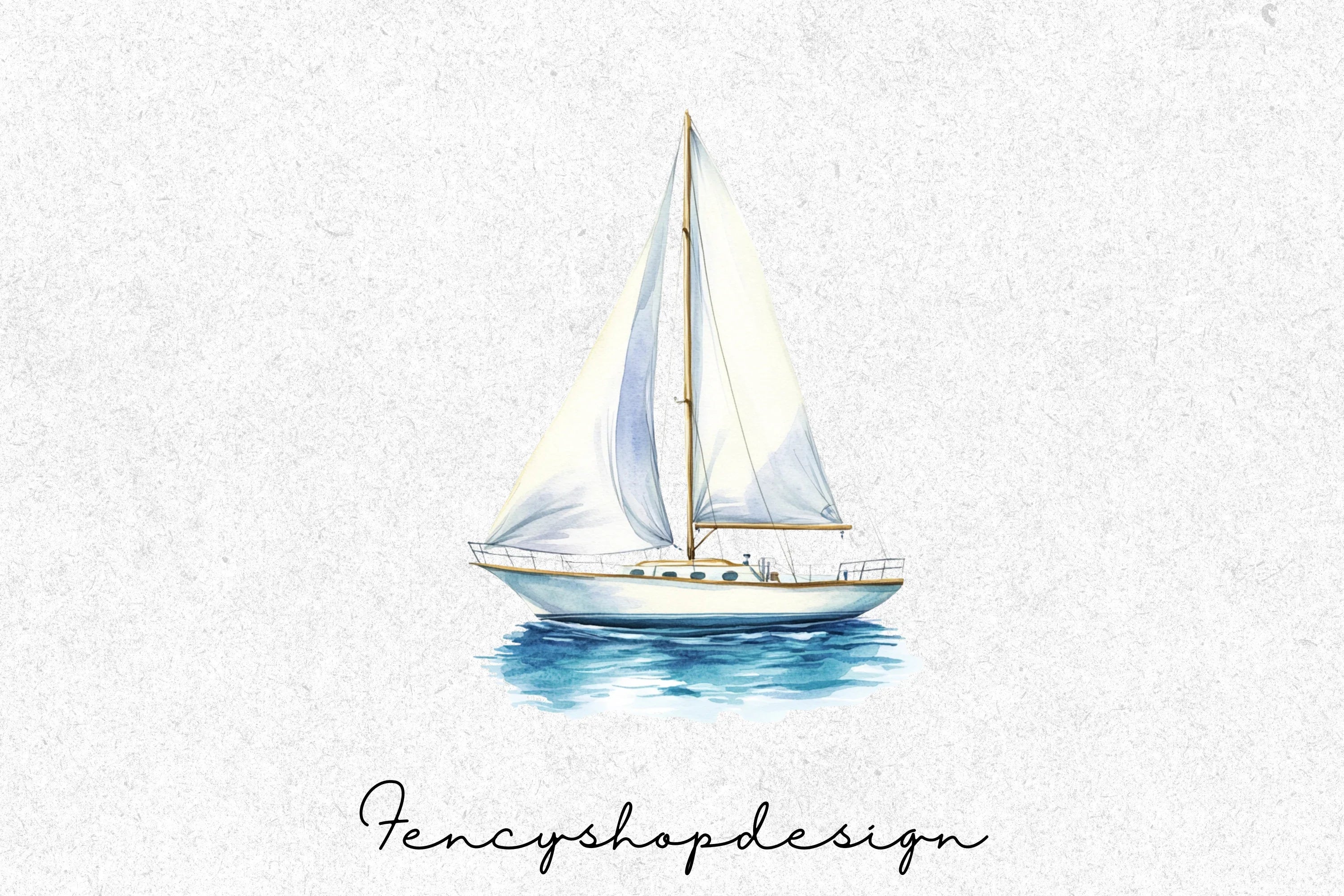 Sailboat Nautical Clipart Bundle - Image 4