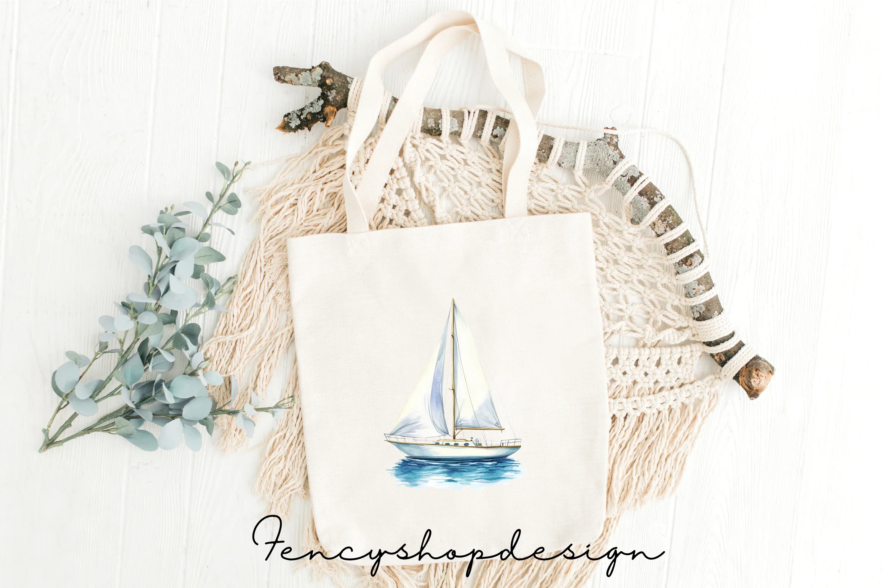 Sailboat Nautical Clipart Bundle - Image 8