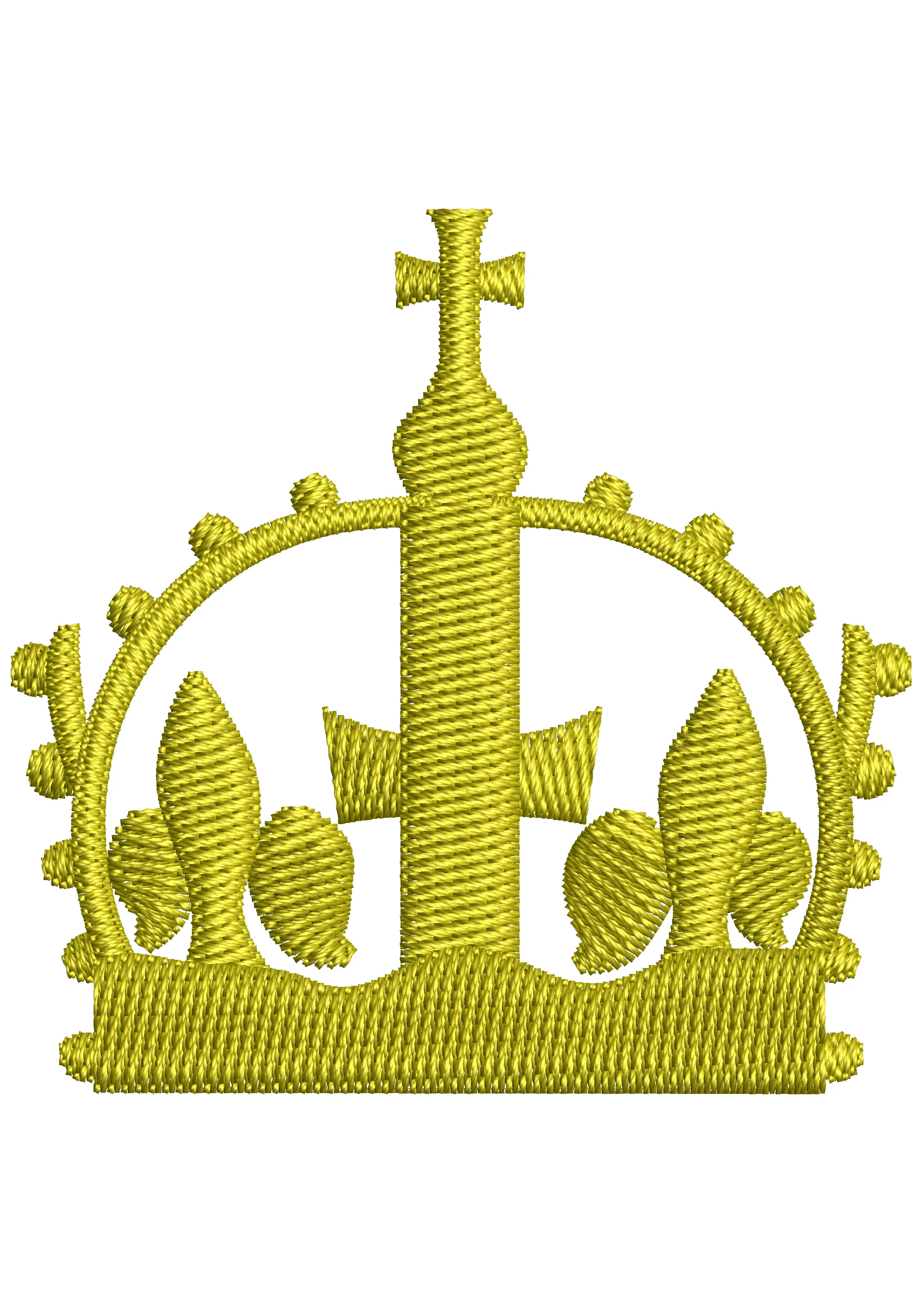 Saleeb Crown Embroidery Design