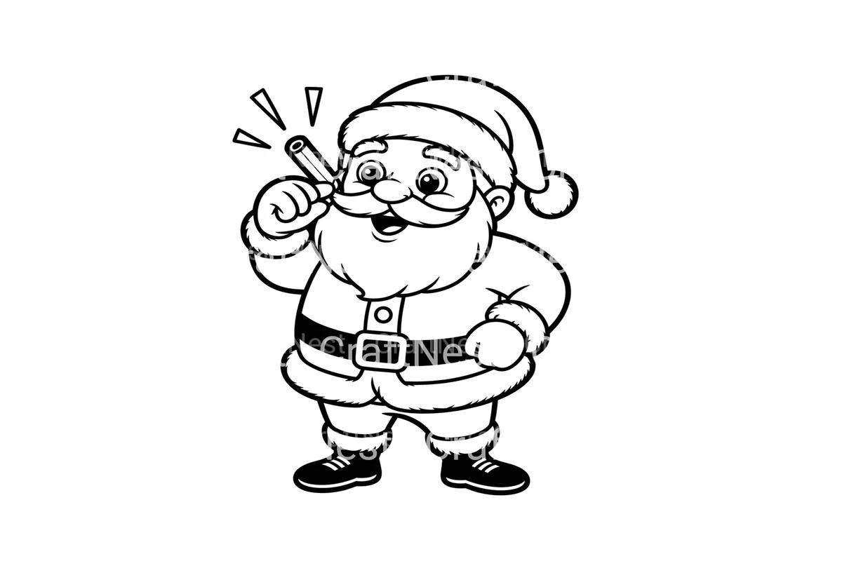 Santa Claus Christmas Coloring Books - Image 2