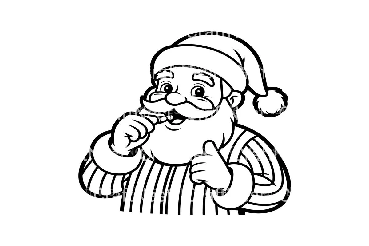 Santa Claus Christmas Coloring Books - Image 3