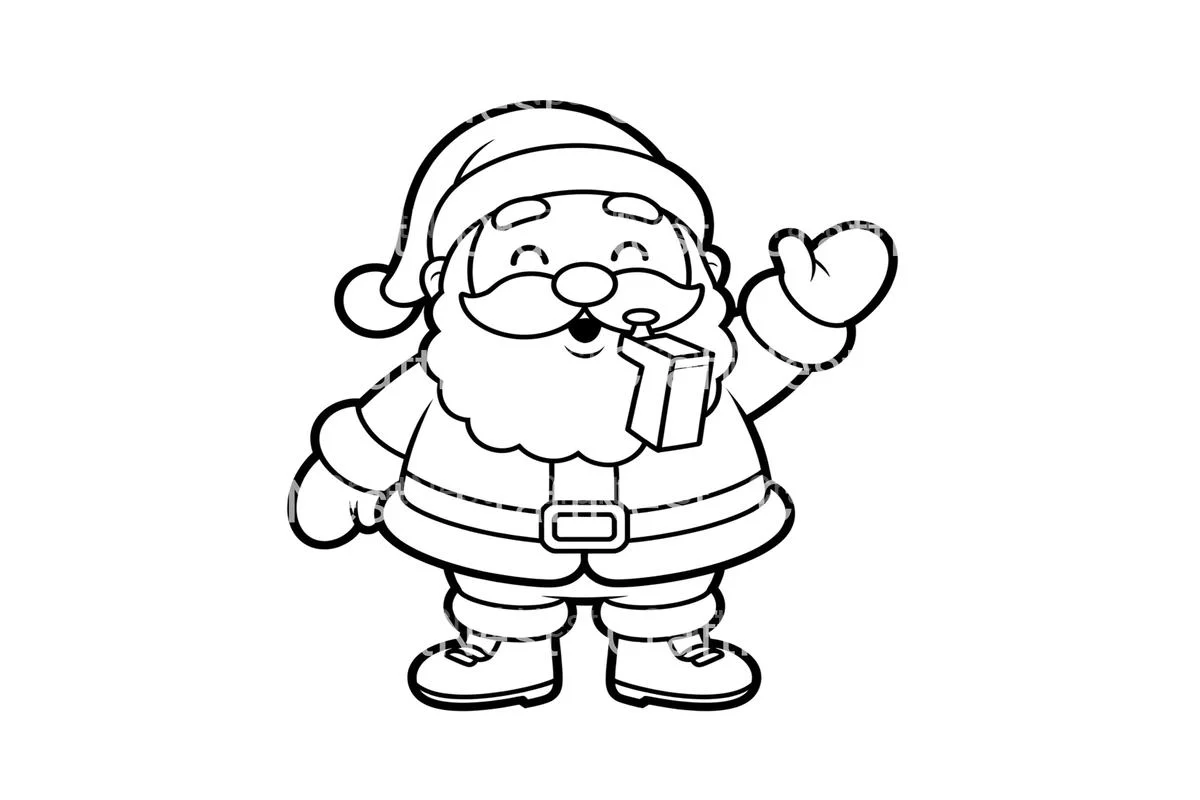 Santa Claus Christmas Coloring Books - Image 4