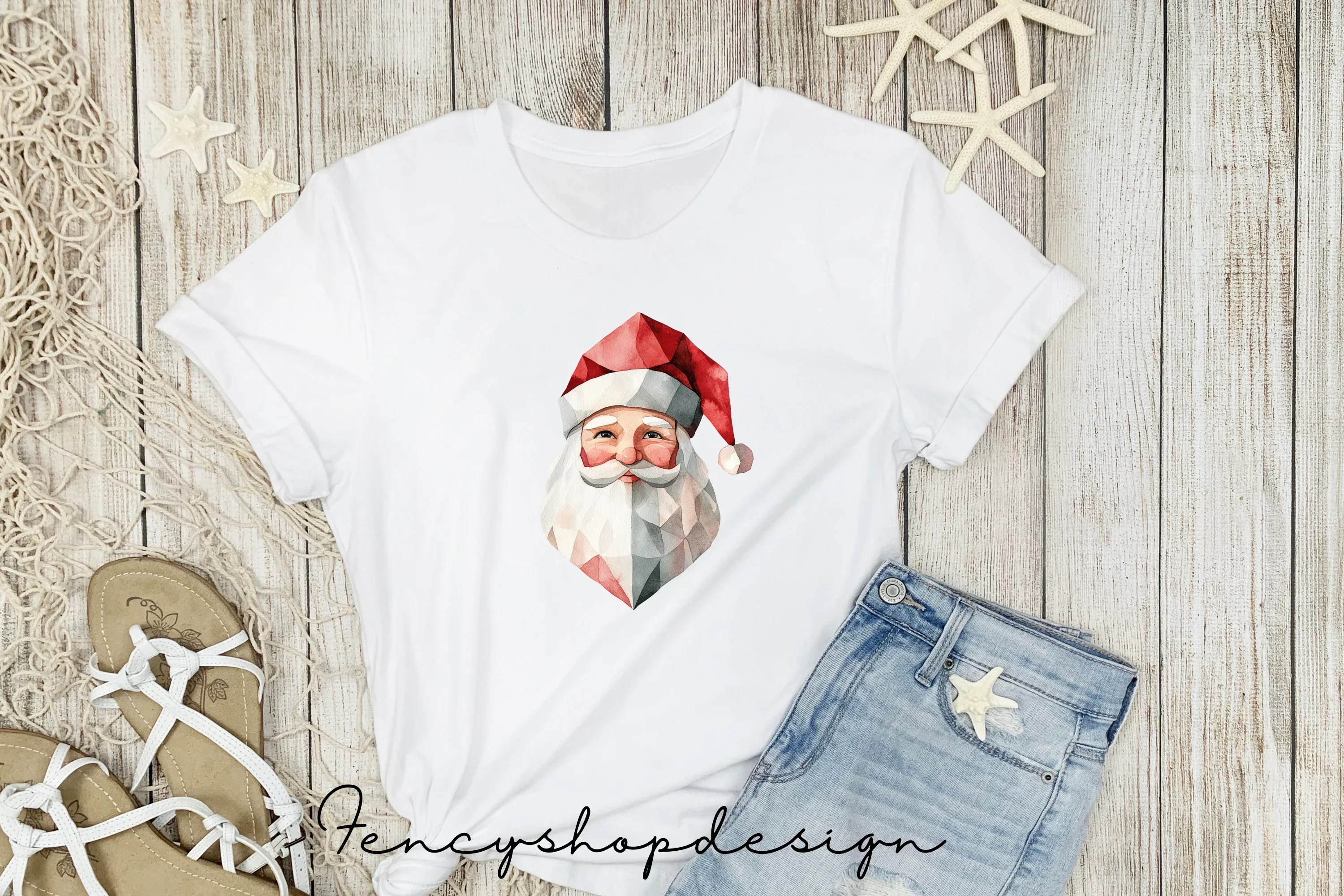 Santa Claus Faces Clipart Bundle - Image 4