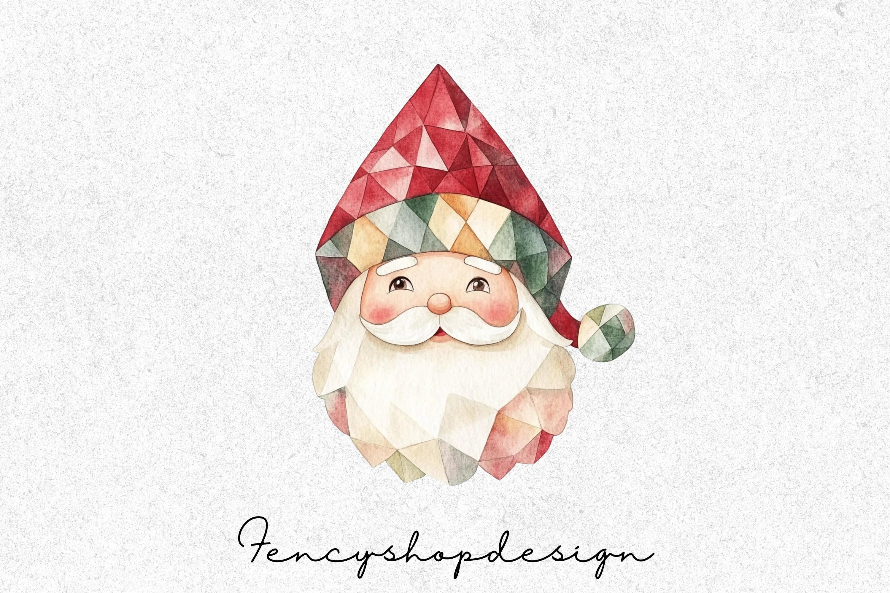 Santa Claus Faces Clipart Bundle - Image 5