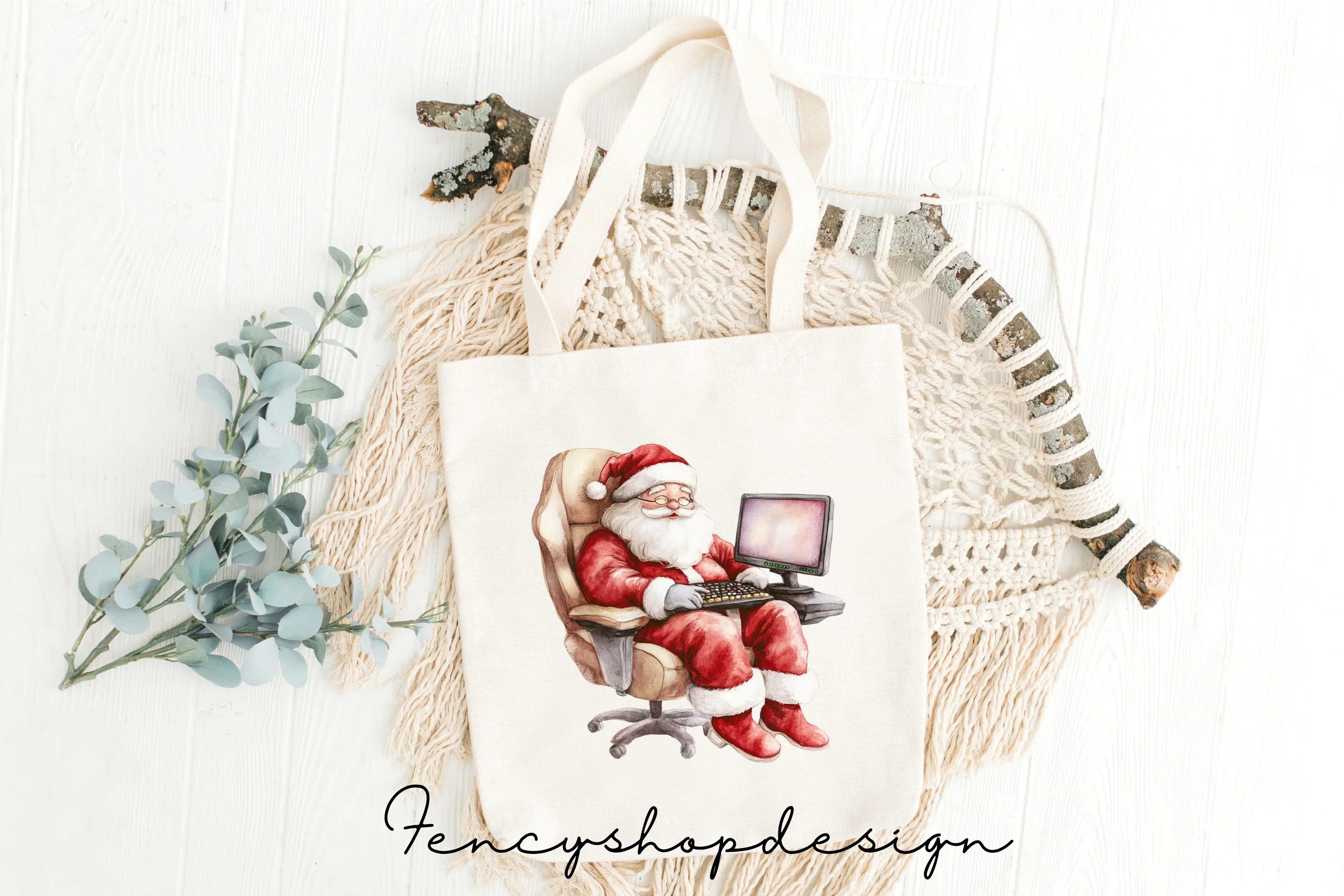 Santa Claus Gaming Clipart Bundle - Image 8