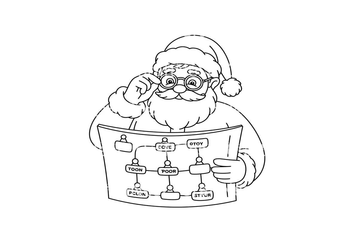Santa Claus Maps Coloring Books - Image 4