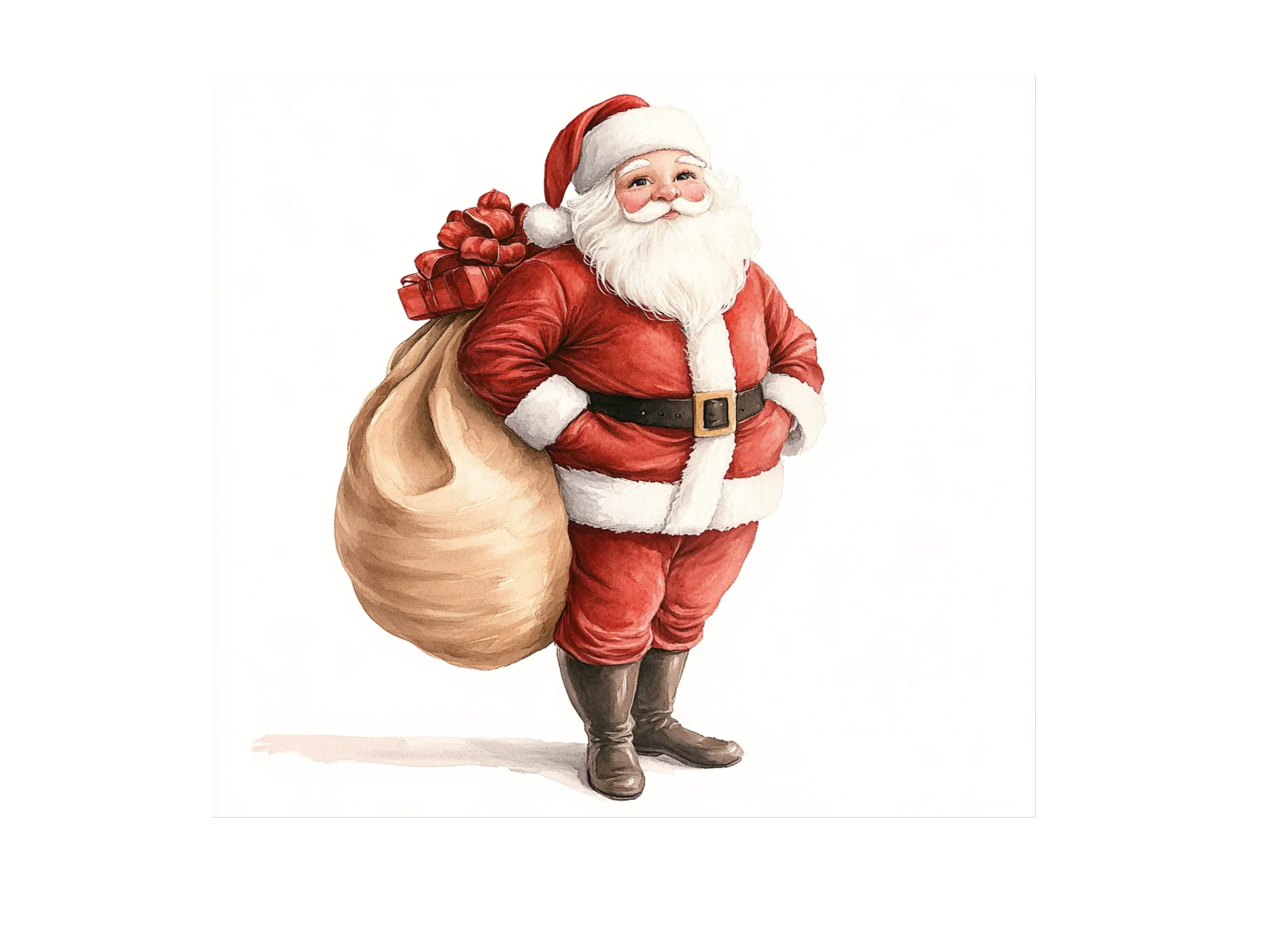 Santa Claus with Gift Sack Clipart Bundle - Image 2