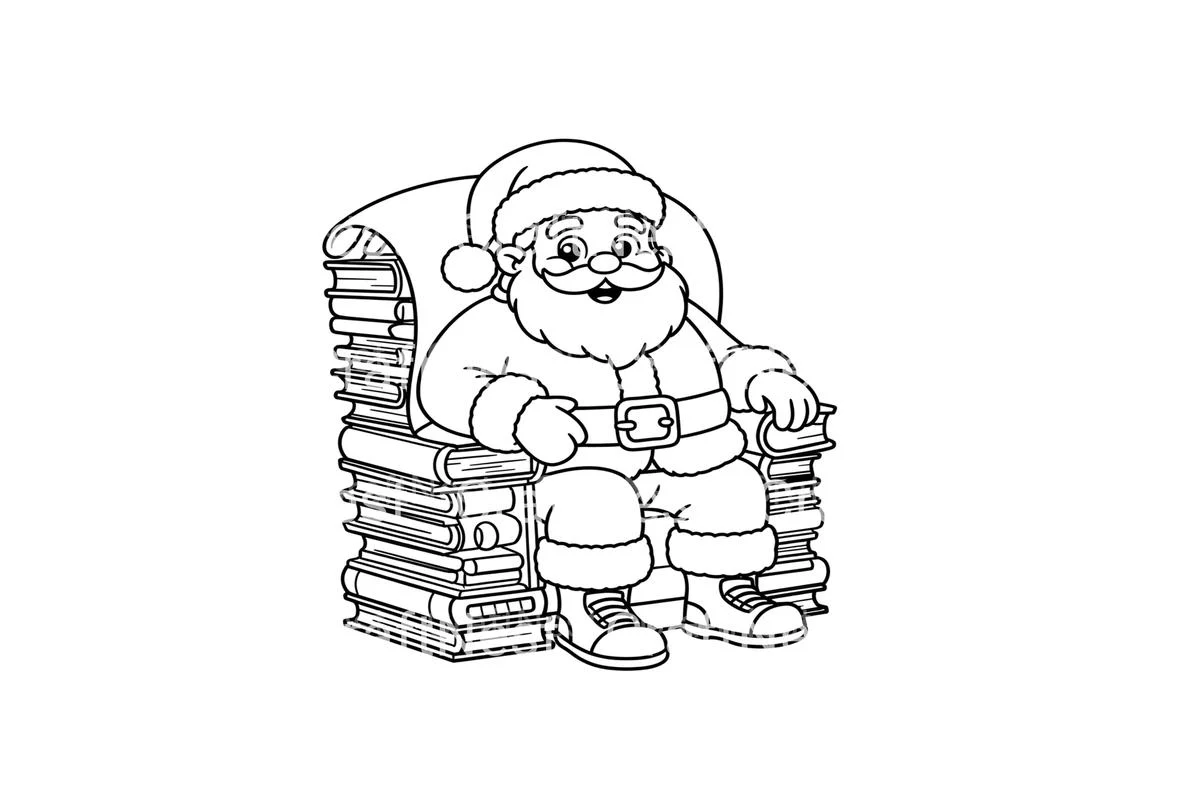 Santa Clausfor Kids Coloring Books - Image 2