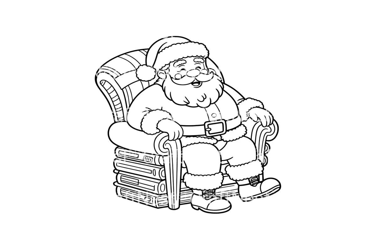 Santa Clausfor Kids Coloring Books - Image 3