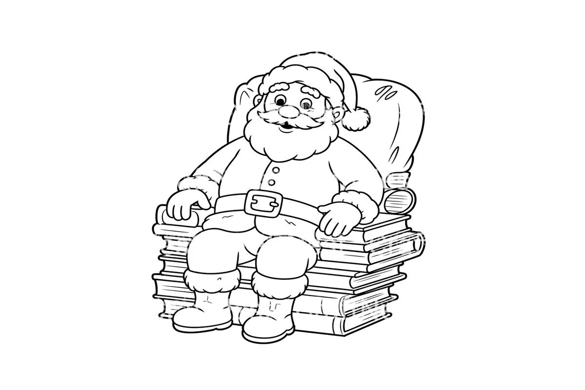 Santa Clausfor Kids Coloring Books - Image 4