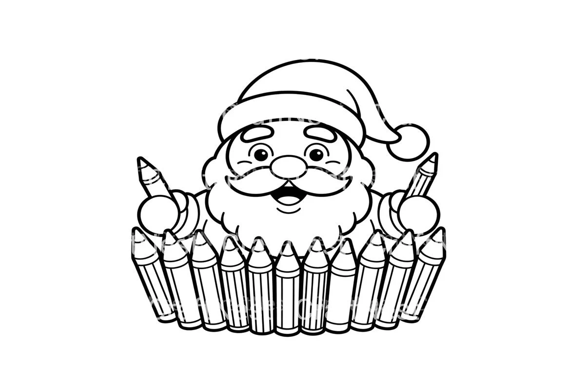 Santa Clausfor Kids Coloring Books - Image 4