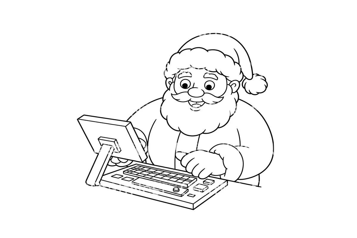 Santa Space Adventure Coloring Books - Image 4