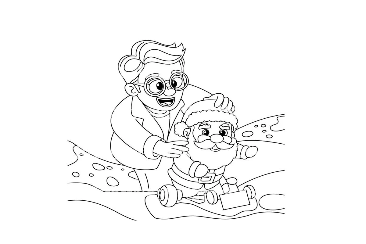 Santa's Workshop Magic Coloring Books - Image 2