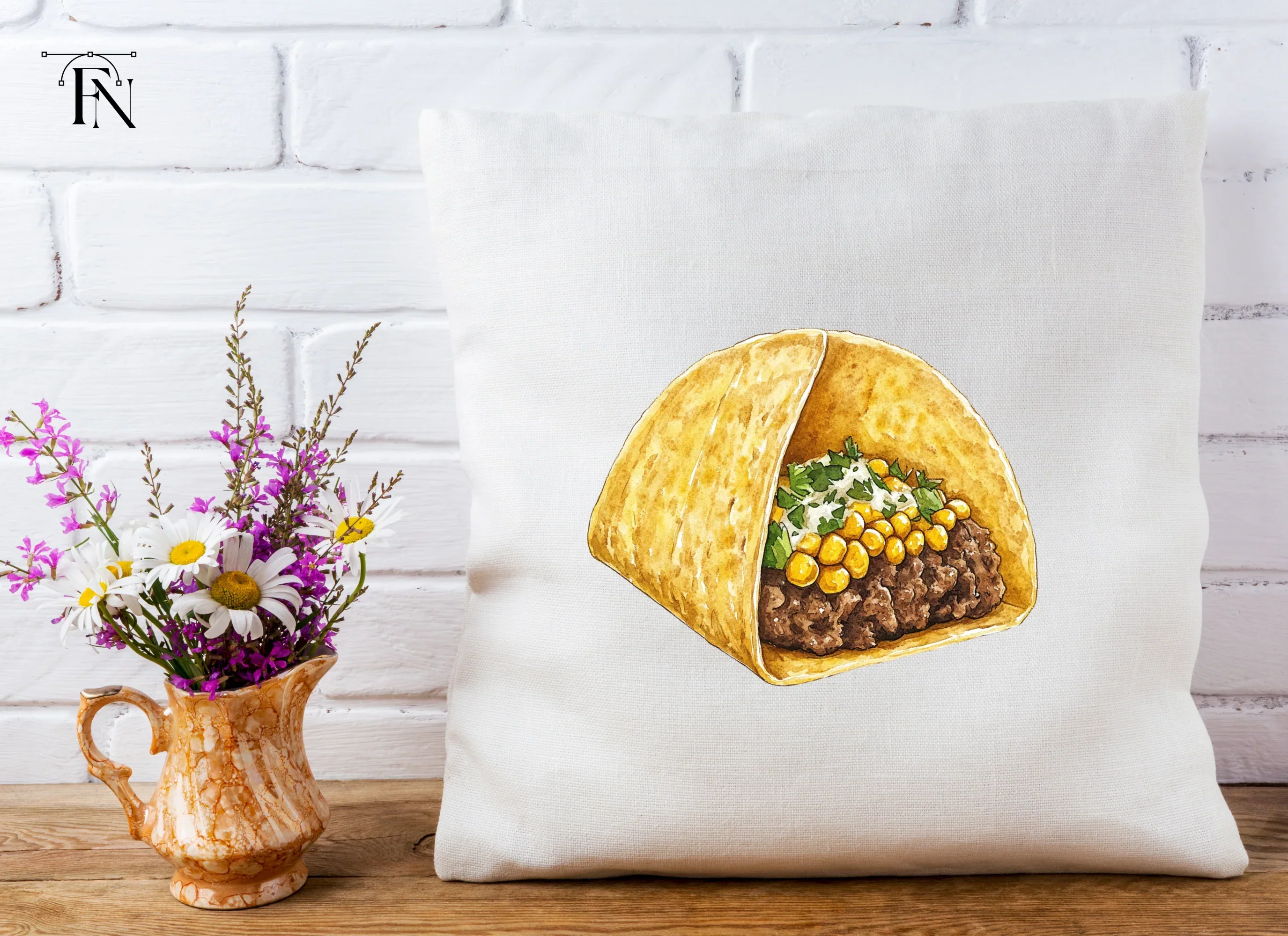 Savory Beef and Corn Tacos Clipart Bundle - Image 5
