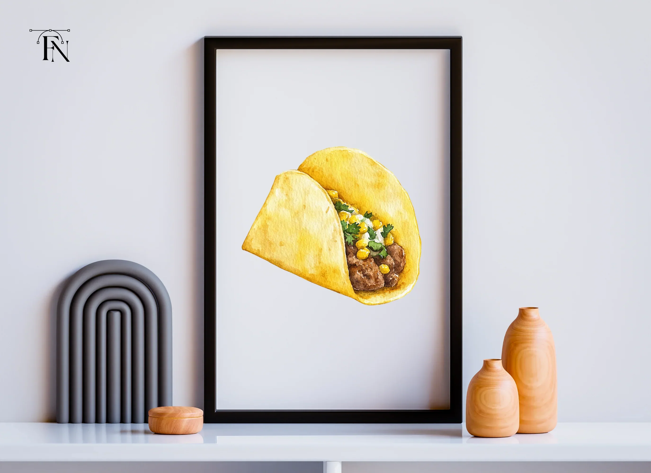 Savory Beef and Corn Tacos Clipart Bundle - Image 6