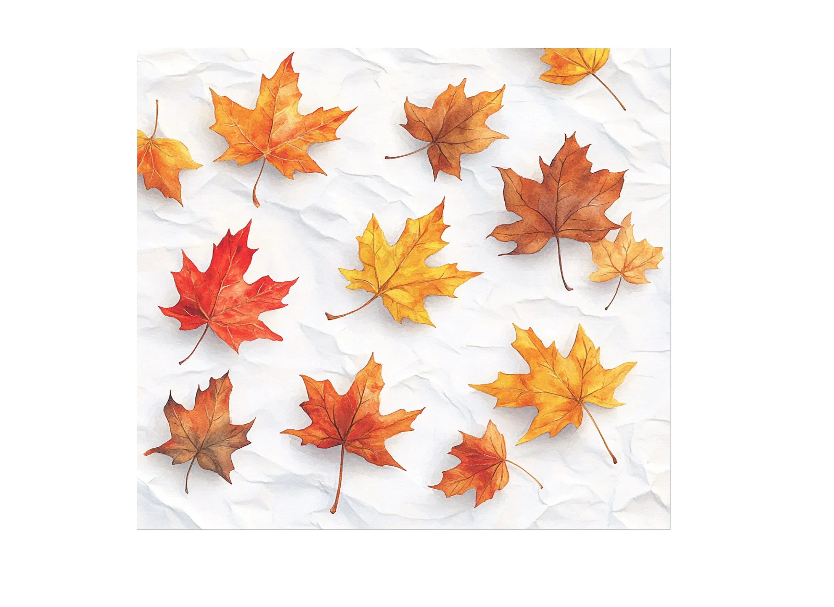 Scattered Autumn Leaves Clipart Bundle - Image 3