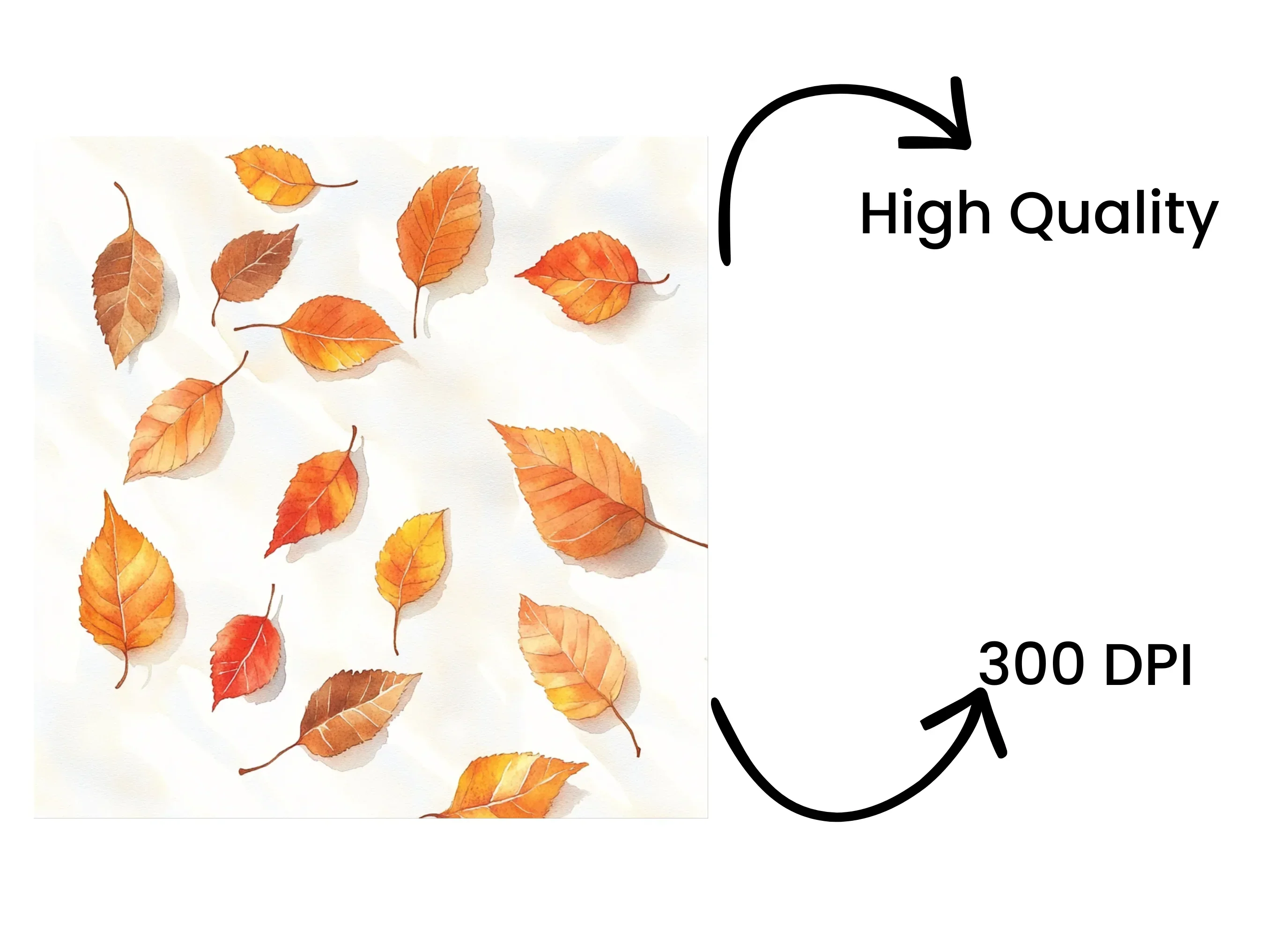 Scattered Autumn Leaves Clipart Bundle - Image 4