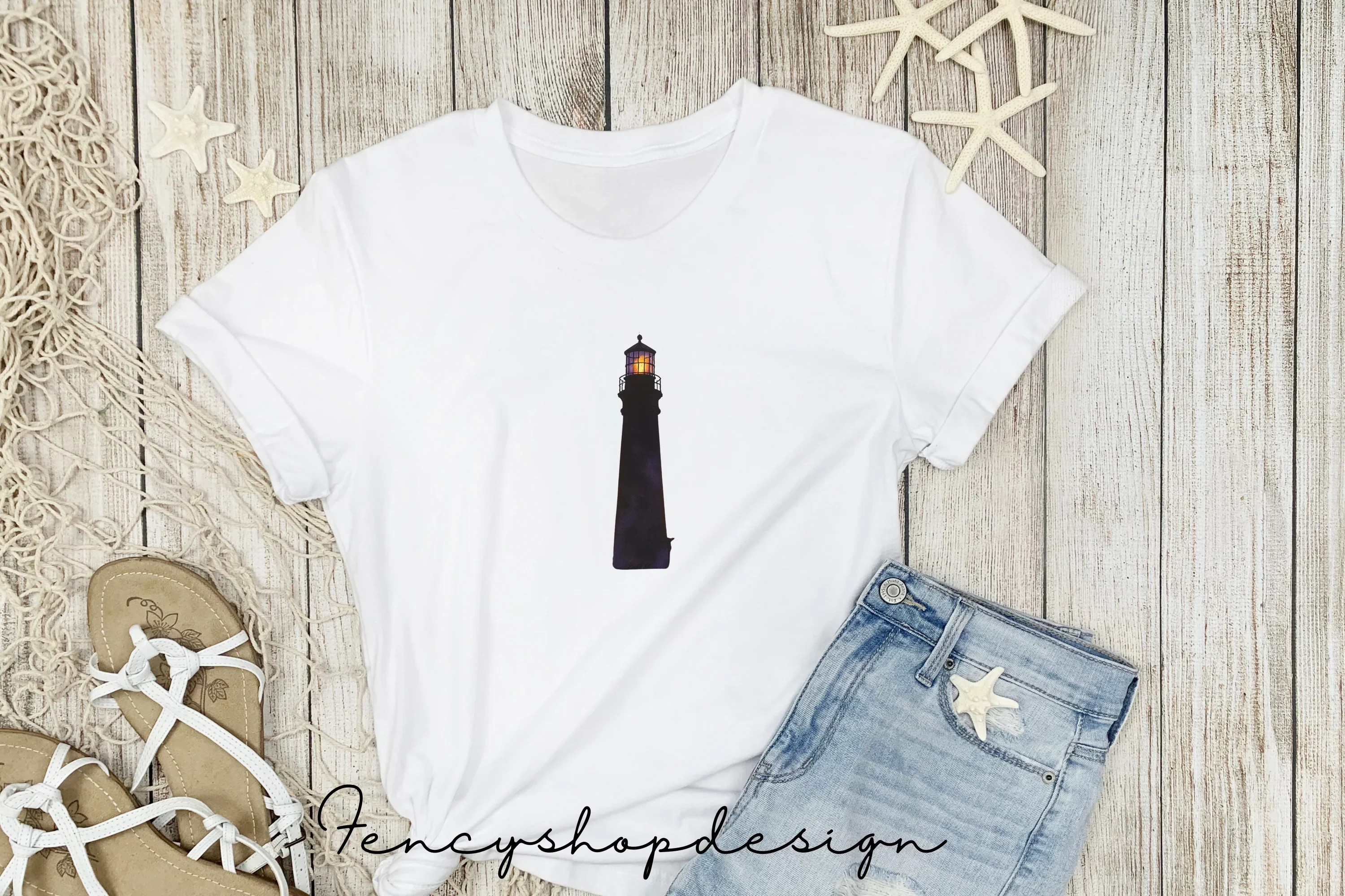 Scenic Lighthouse Clipart Bundle - Image 5