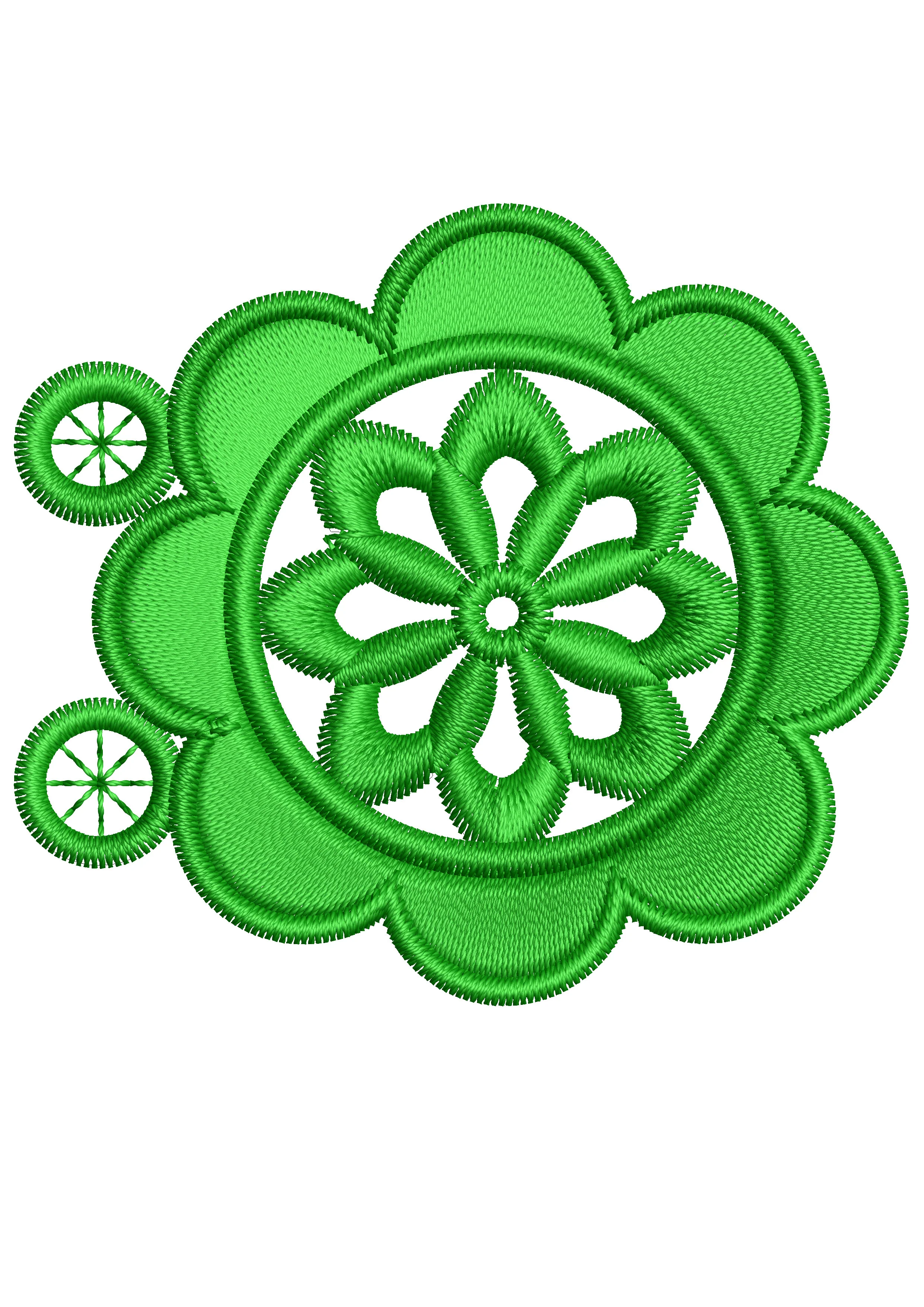 Schiffli Embroidery Design