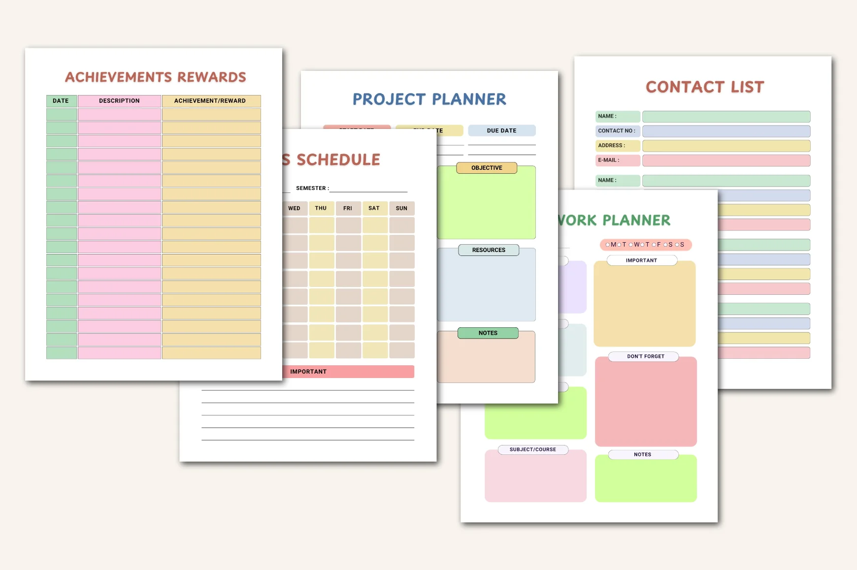 School Year Kids Planner - Image 5