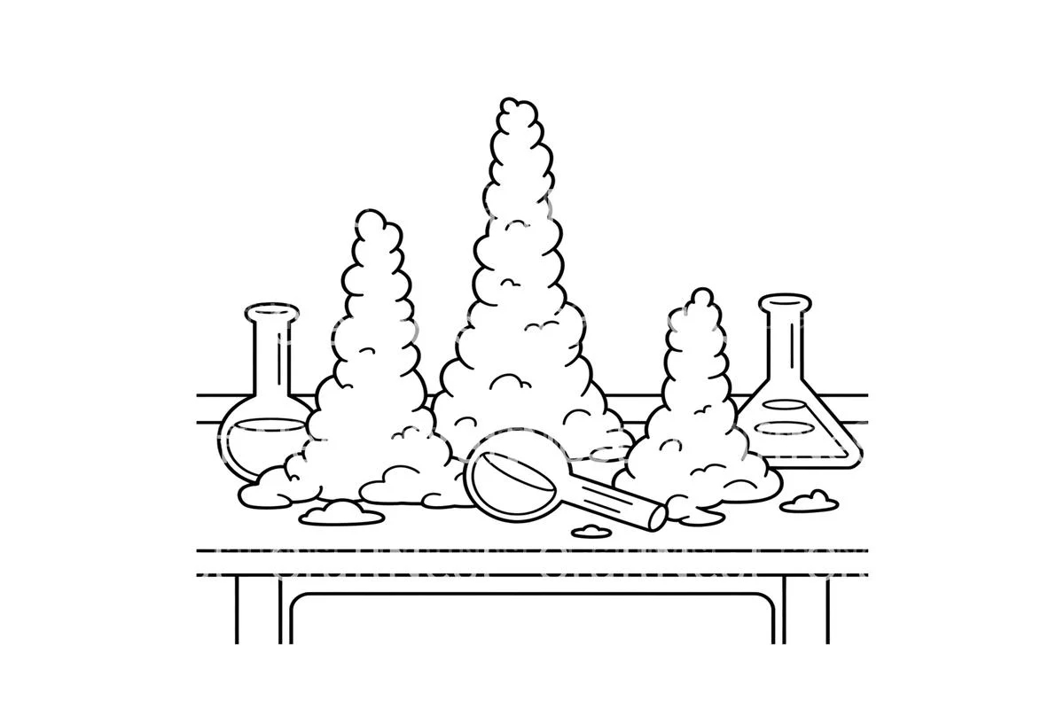 Science Experiments Volcanoes Coloring Books - Image 3