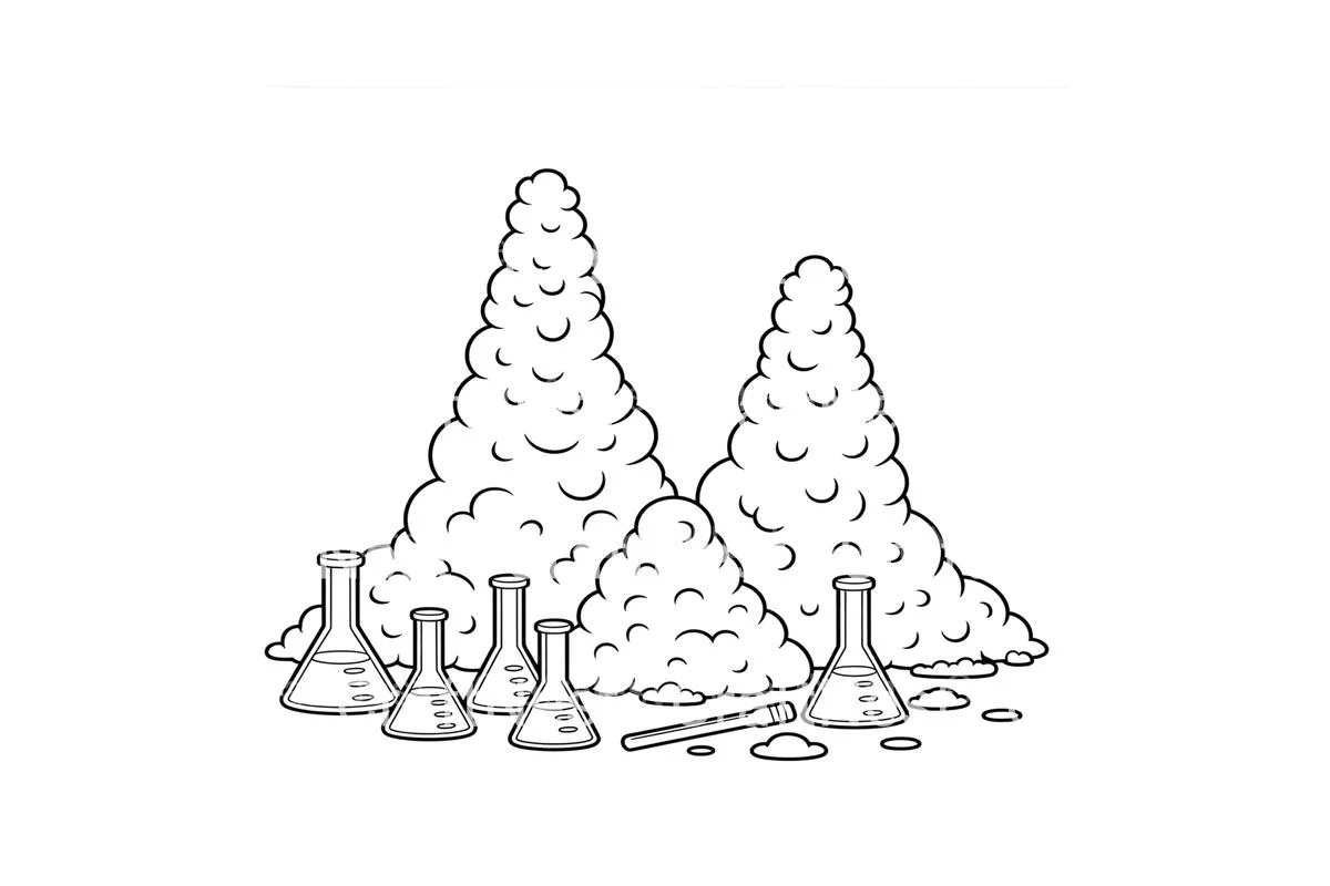 Science Experiments Volcanoes Coloring Books - Image 4