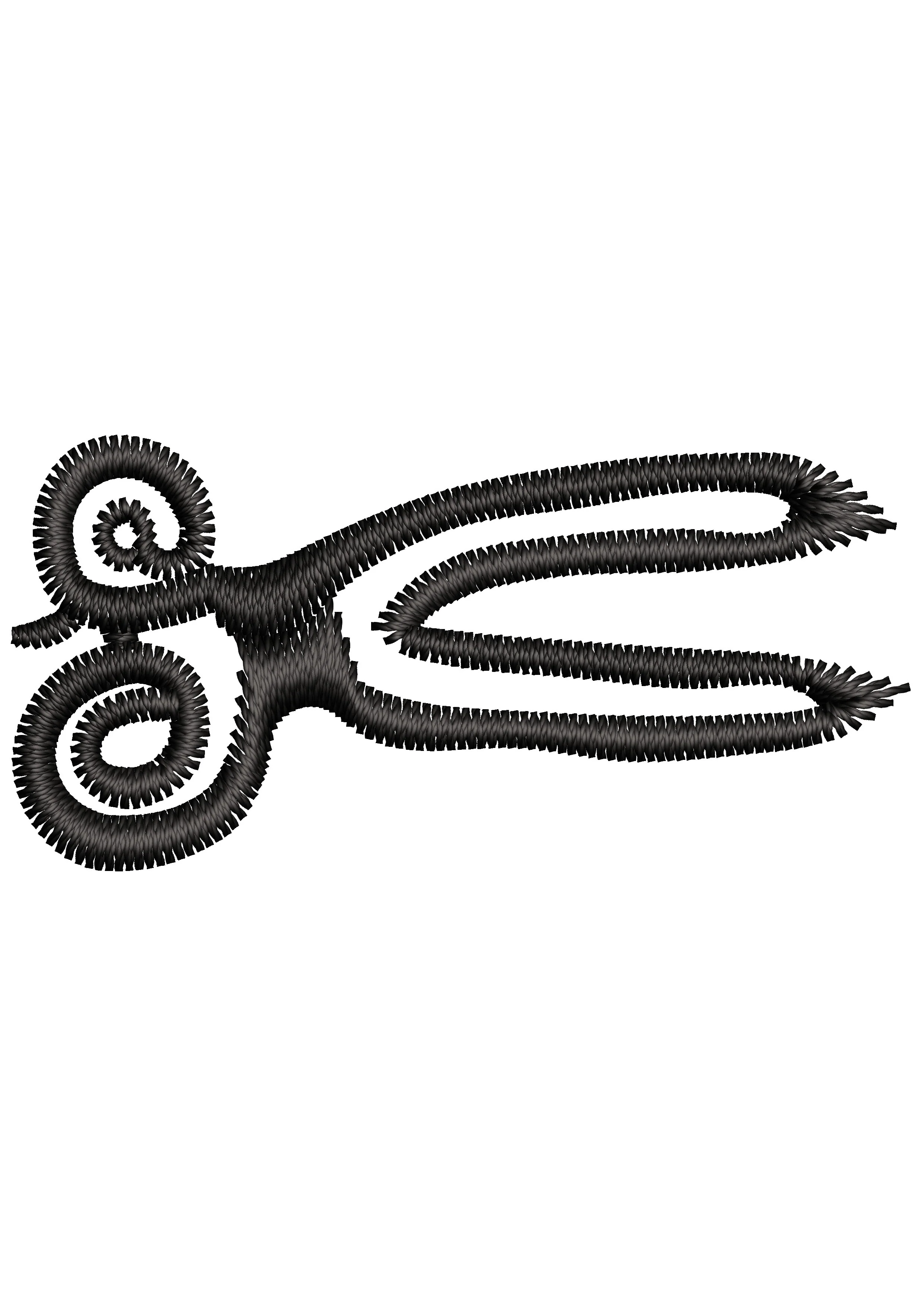 Scissors Embroidery Design