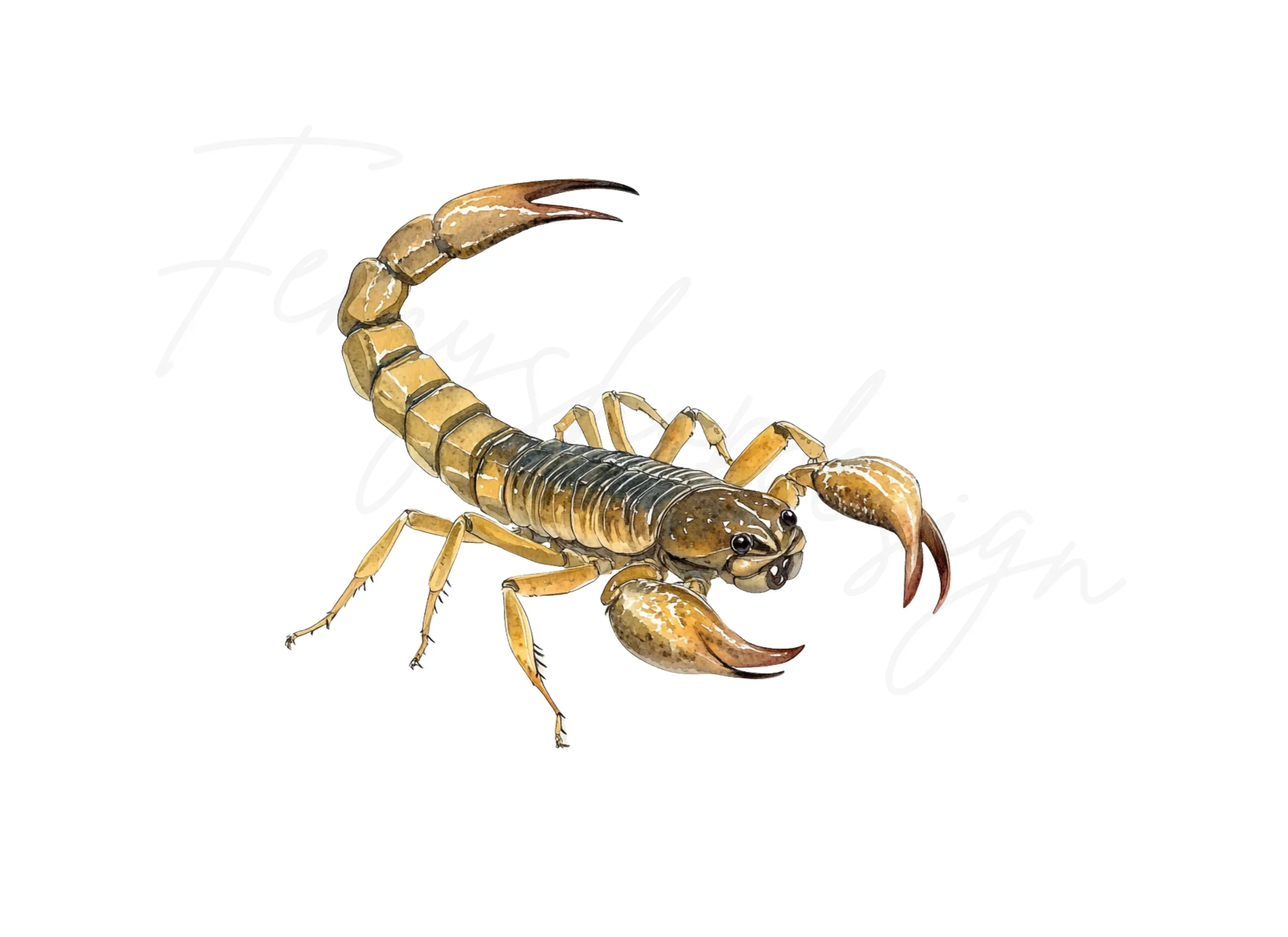 Scorpion Illustration Clipart Bundle - Image 3